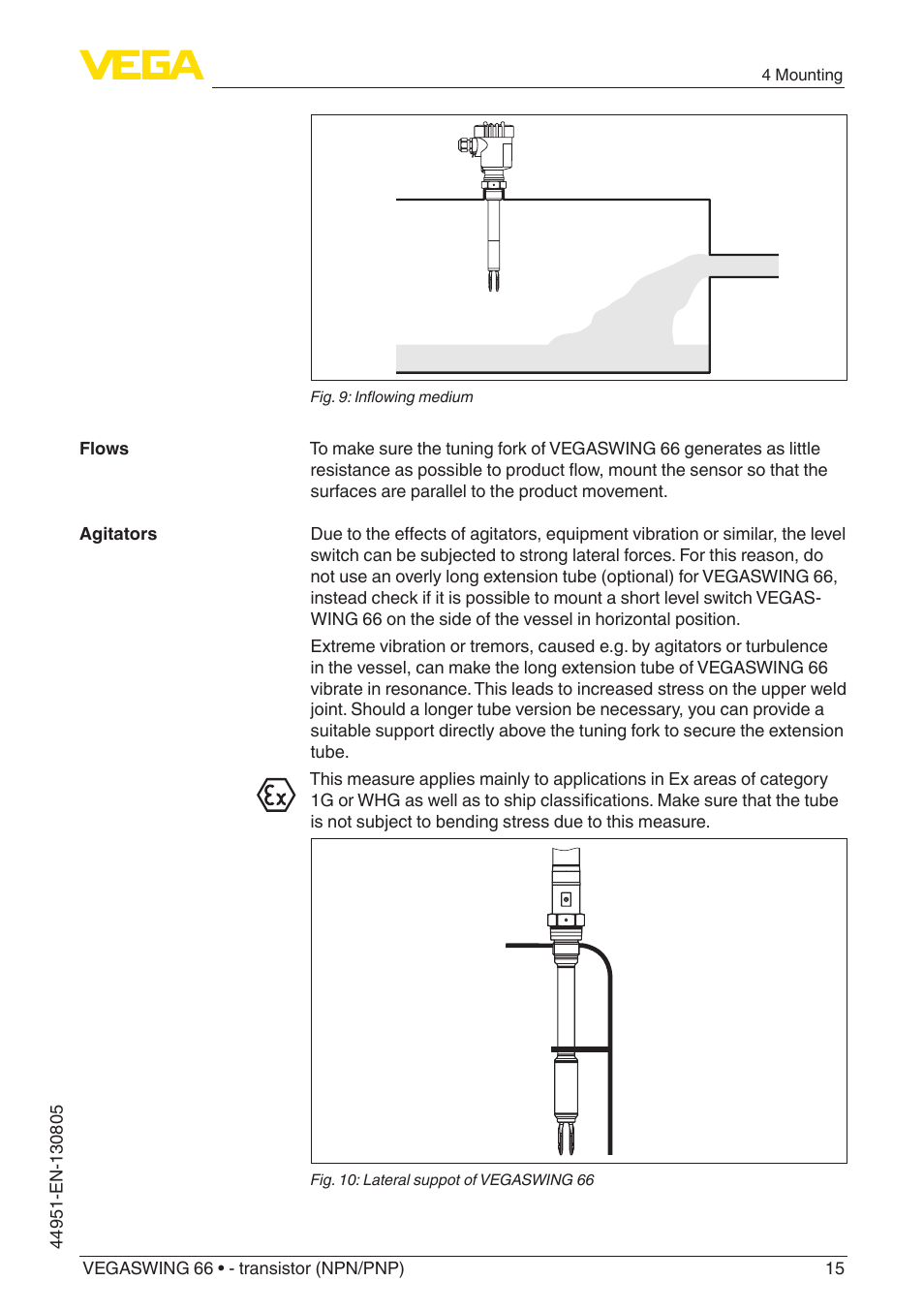 VEGA VEGASWING 66 - transistor (NPN-PNP) With SIL qualification User Manual | Page 15 / 44