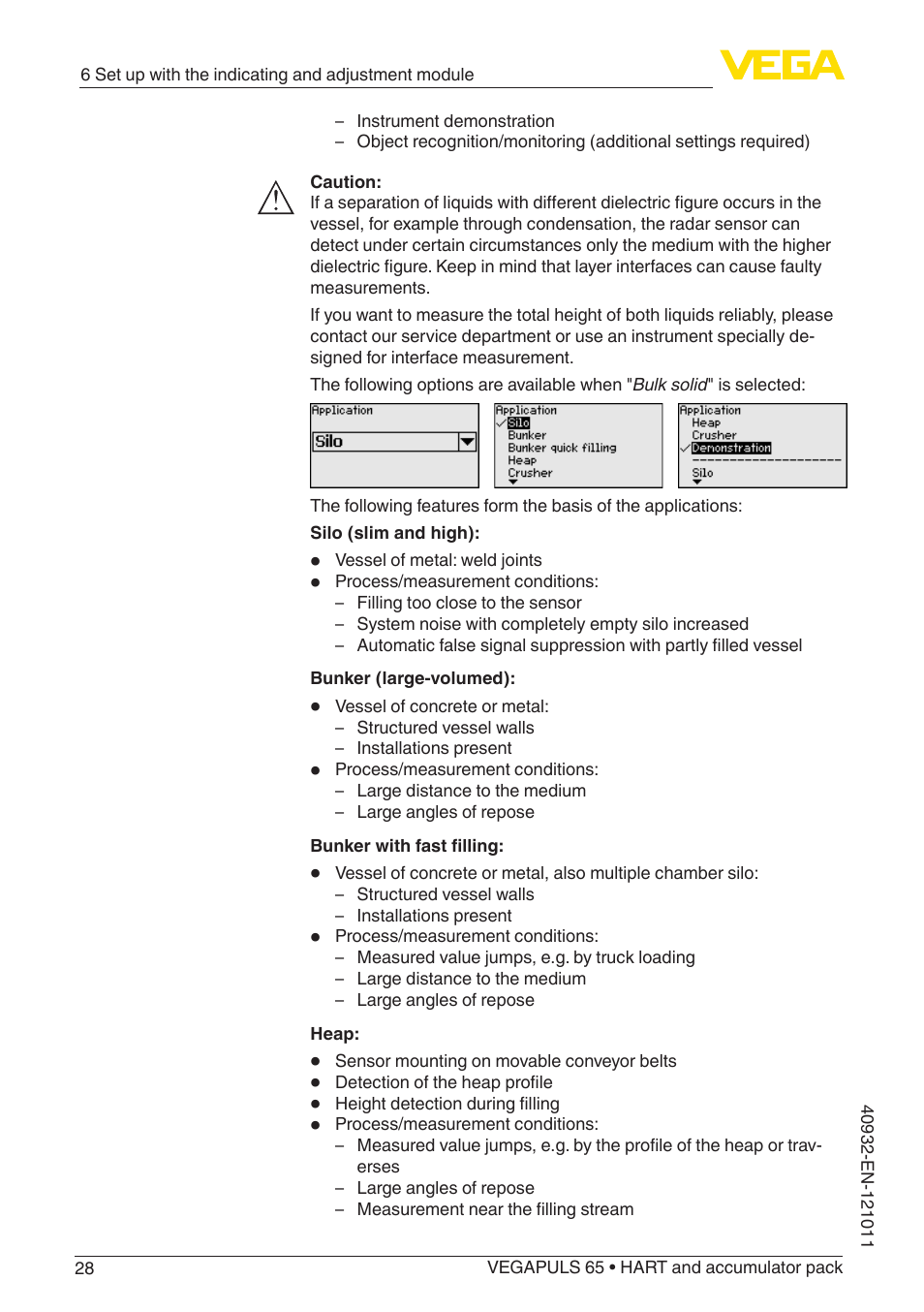 VEGA VEGAPULS 65 (≥ 2.0.0 - ≥ 4.0.0) HART and accumulator pack User Manual | Page 28 / 64