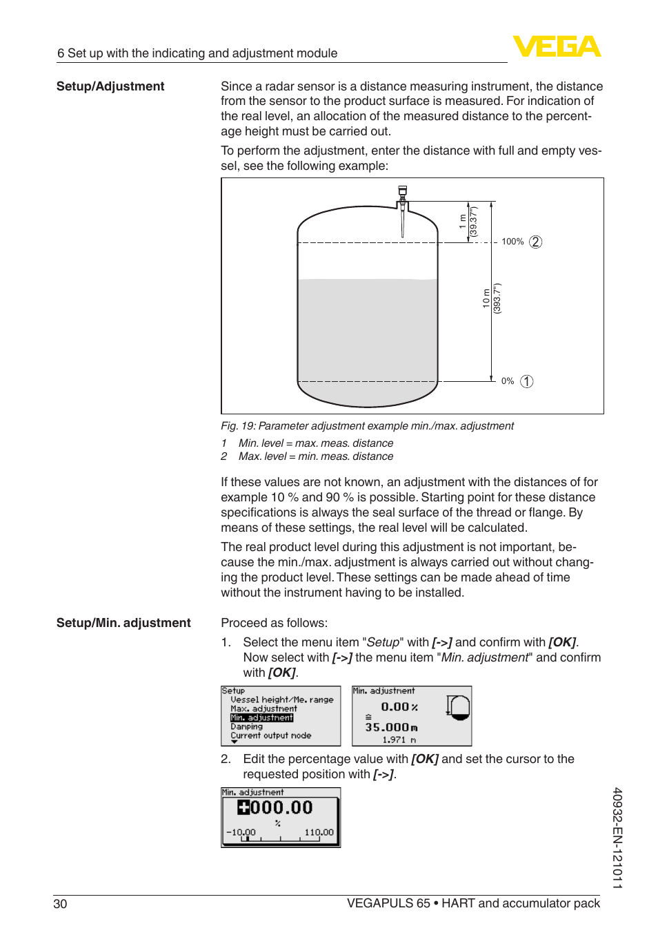 VEGA VEGAPULS 65 (≥ 2.0.0 - ≥ 4.0.0) HART and accumulator pack User Manual | Page 30 / 64