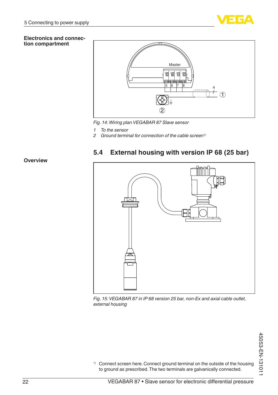 VEGA VEGABAR 87 Save sensor - Operating Instructions User Manual | Page 22 / 56