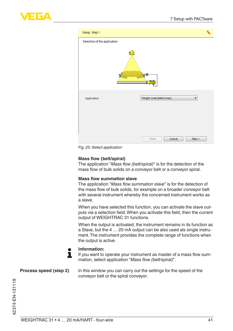 VEGA WEIGHTRAC 31 4 … 20 mA_HART - four-wire User Manual | Page 41 / 80