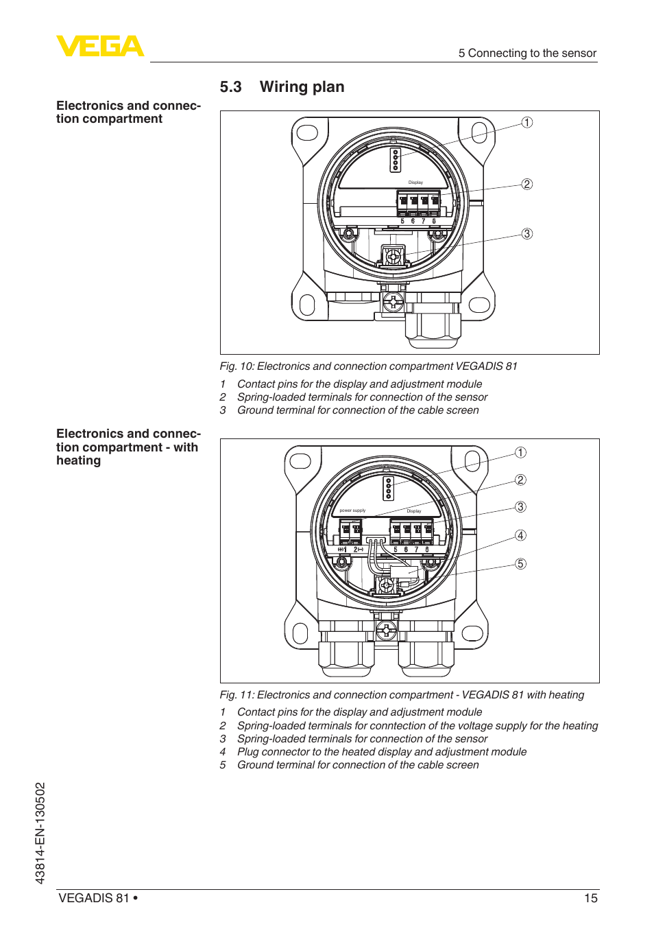 3 wiring plan | VEGA VEGADIS 81 User Manual | Page 15 / 32
