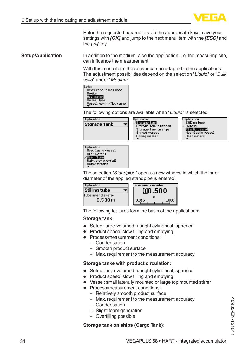 VEGA VEGAPULS 68 (≥ 2.0.0 - ≥ 4.0.0) HART - integrated accumulator User Manual | Page 34 / 76