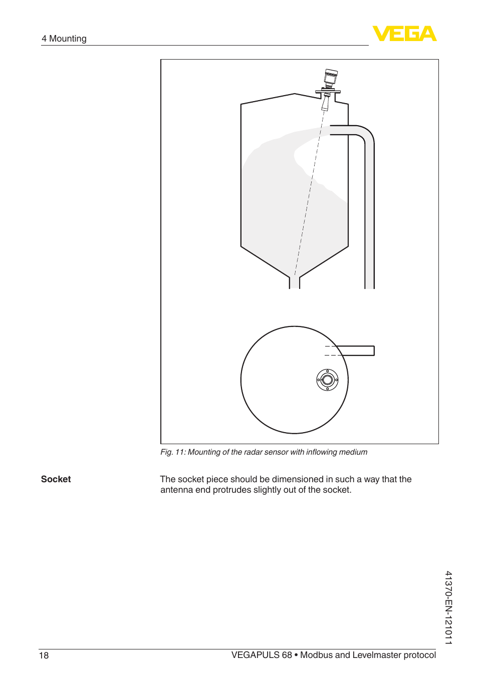 VEGA VEGAPULS 68 (≥ 2.0.0 - ≥ 4.0.0) Modbus and Levelmaster protocol User Manual | Page 18 / 92