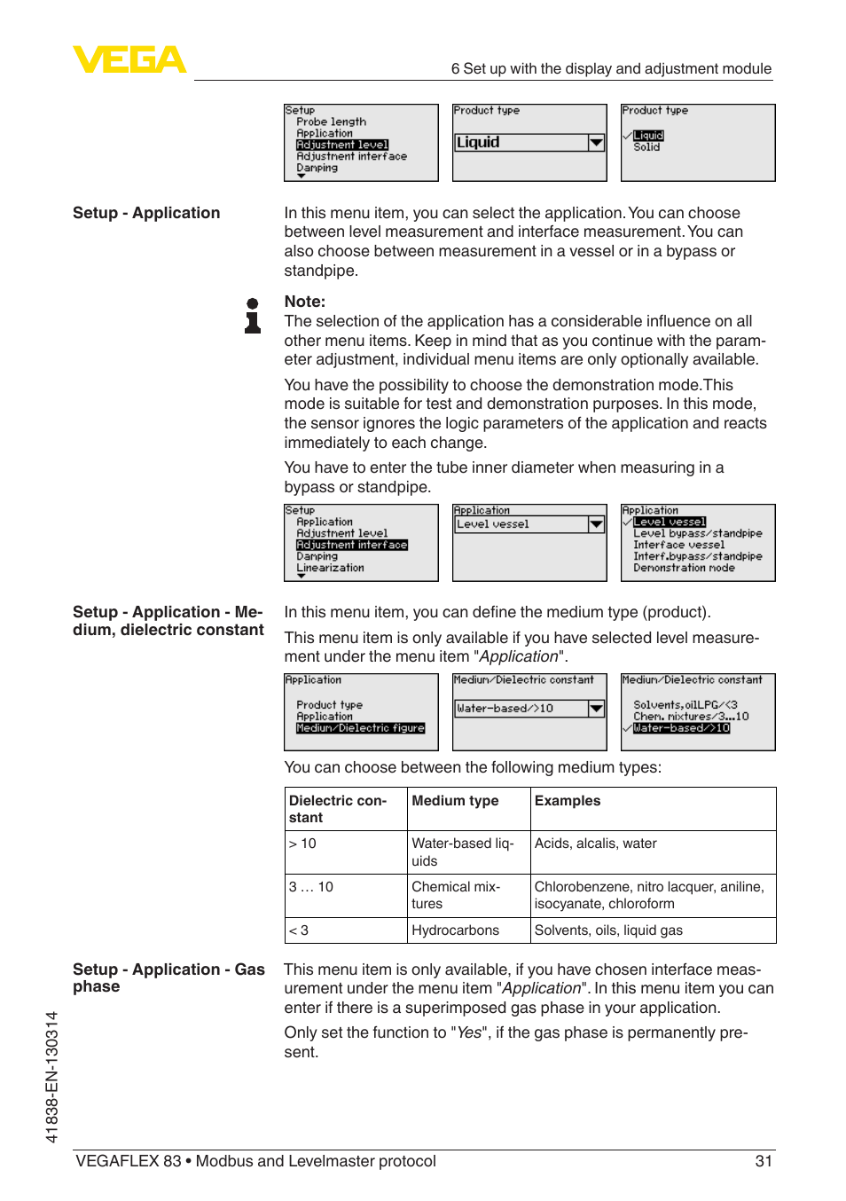 VEGA VEGAFLEX 83 Modbus and Levelmaster protocol PFA insulated User Manual | Page 31 / 96