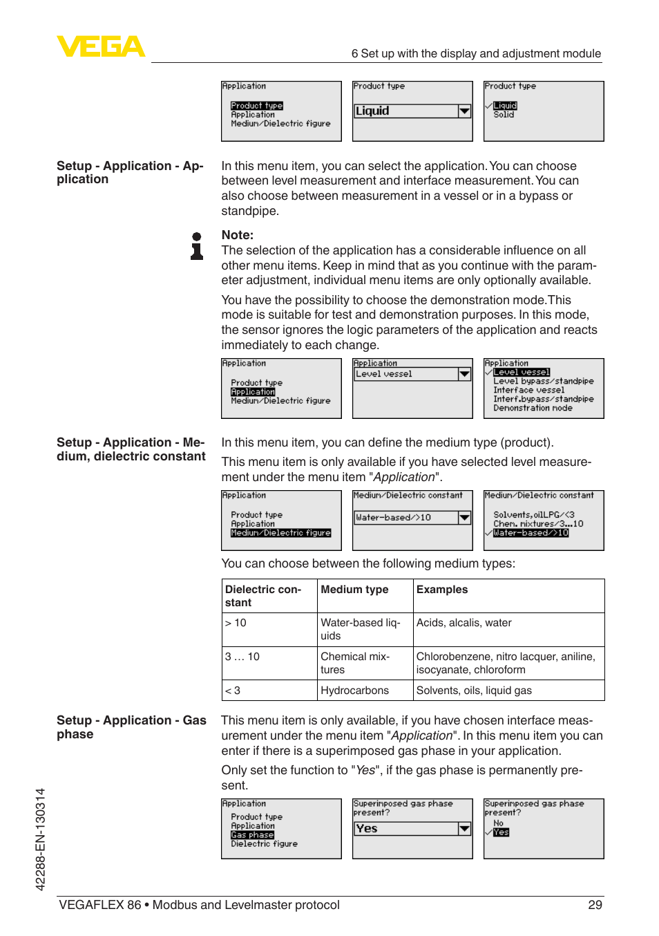 VEGA VEGAFLEX 86 Modbus and Levelmaster protocol Coax probe User Manual | Page 29 / 92