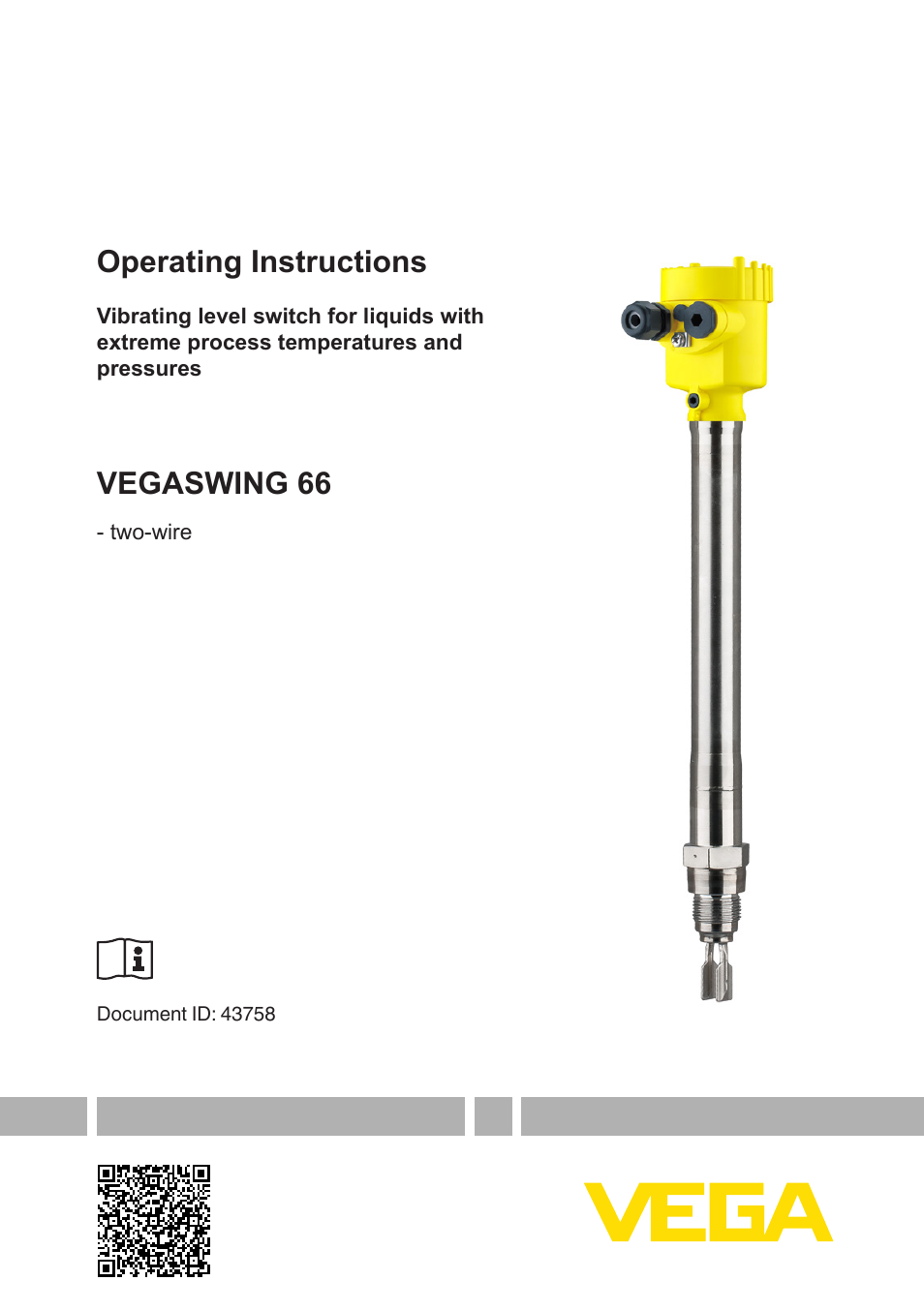 VEGA VEGASWING 66 - two-wire User Manual | 44 pages