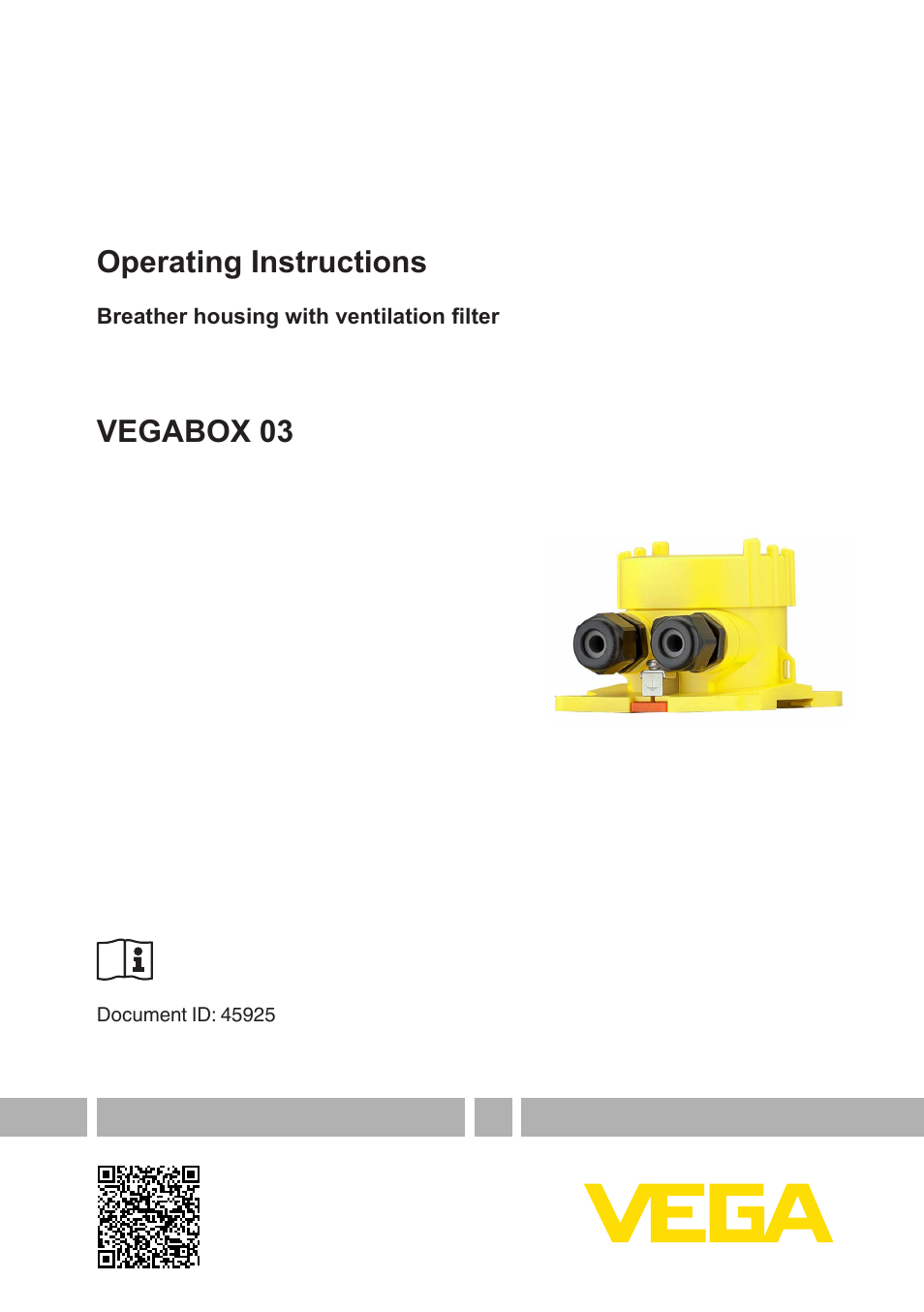 VEGA VEGABOX 03 User Manual | 28 pages