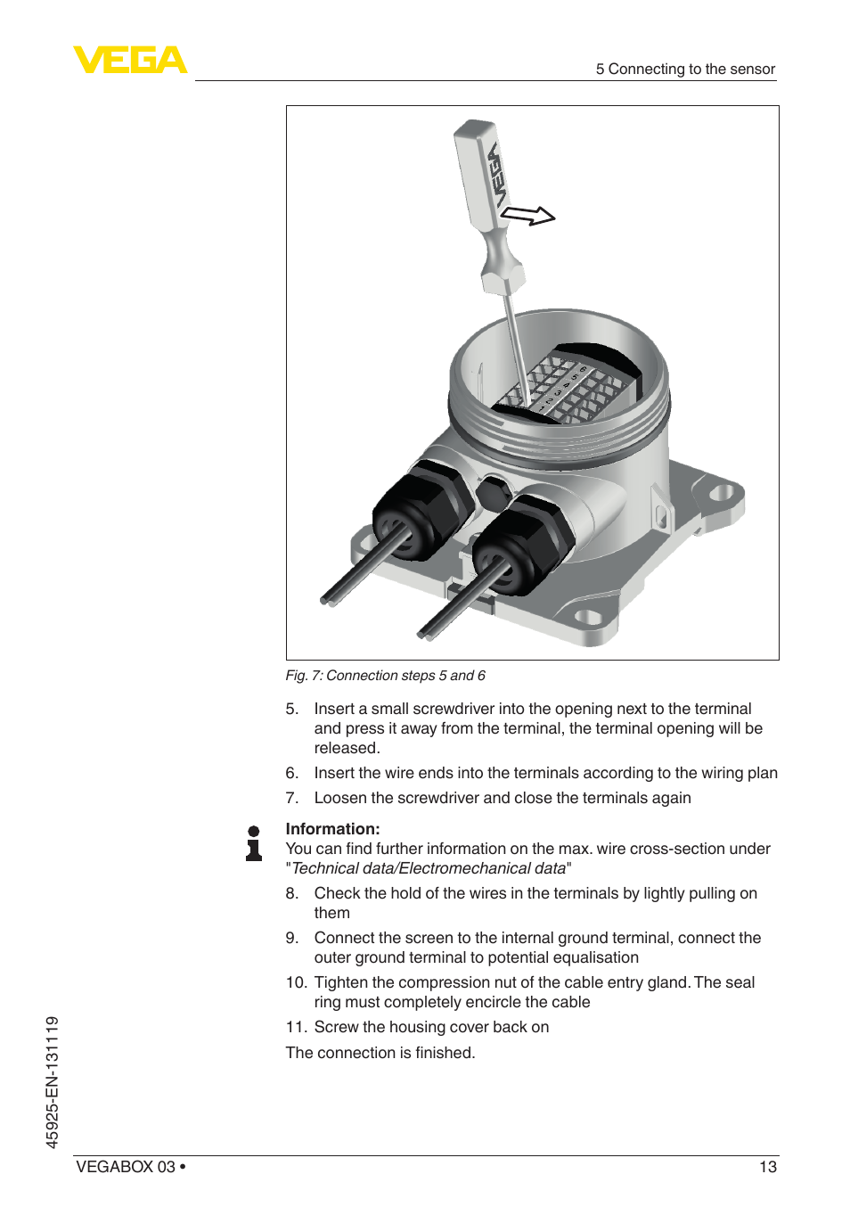 VEGA VEGABOX 03 User Manual | Page 13 / 28