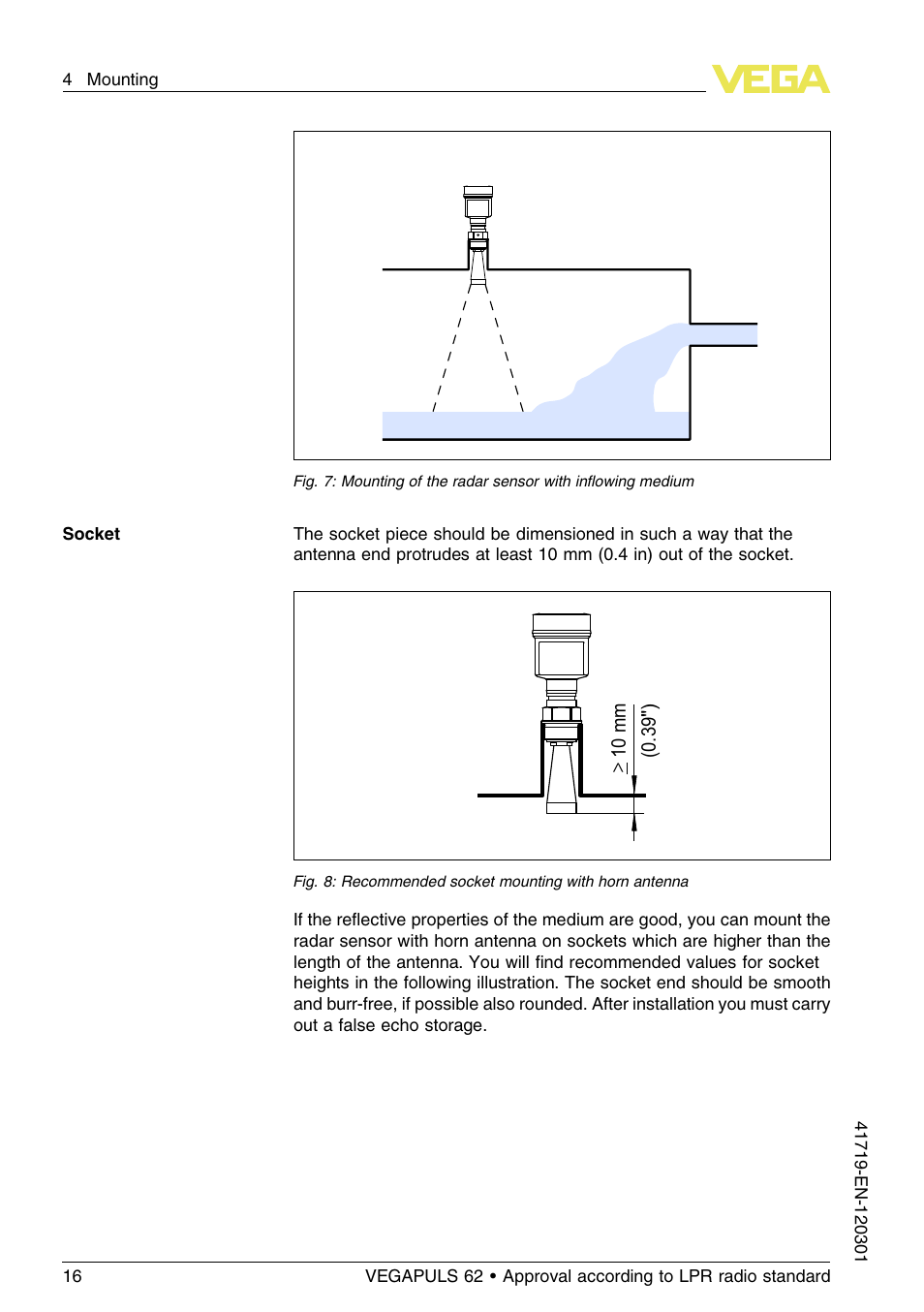 VEGA VEGAPULS 62 (≥ 2.0.0 - ≥ 4.0.0) 4 … 20 mA_HART four-wire Approval according to LPR radio standard User Manual | Page 16 / 84