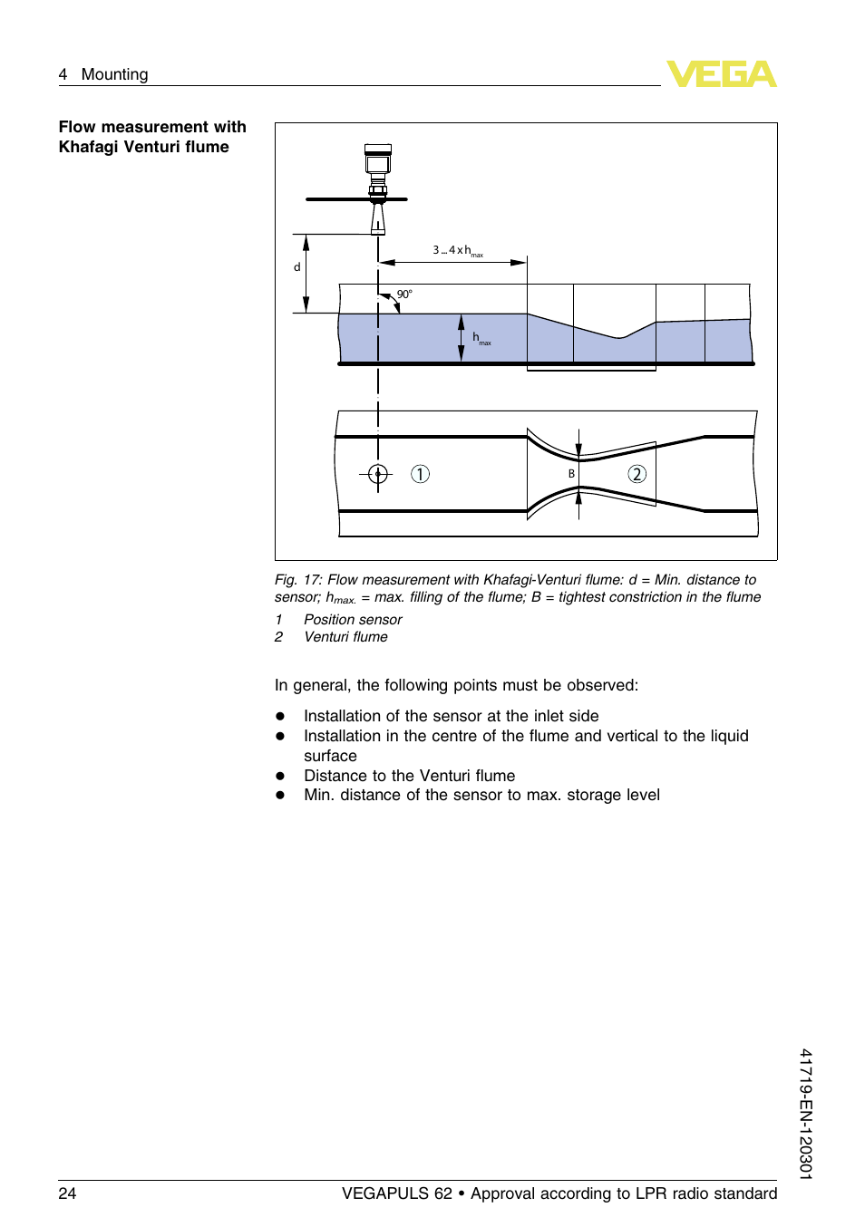 VEGA VEGAPULS 62 (≥ 2.0.0 - ≥ 4.0.0) 4 … 20 mA_HART four-wire Approval according to LPR radio standard User Manual | Page 24 / 84