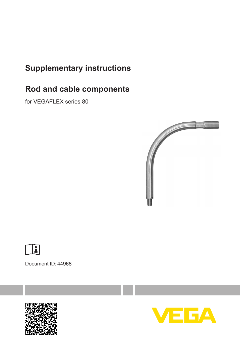 VEGA VEGAFLEX series 80 Rod and cable components User Manual | 24 pages