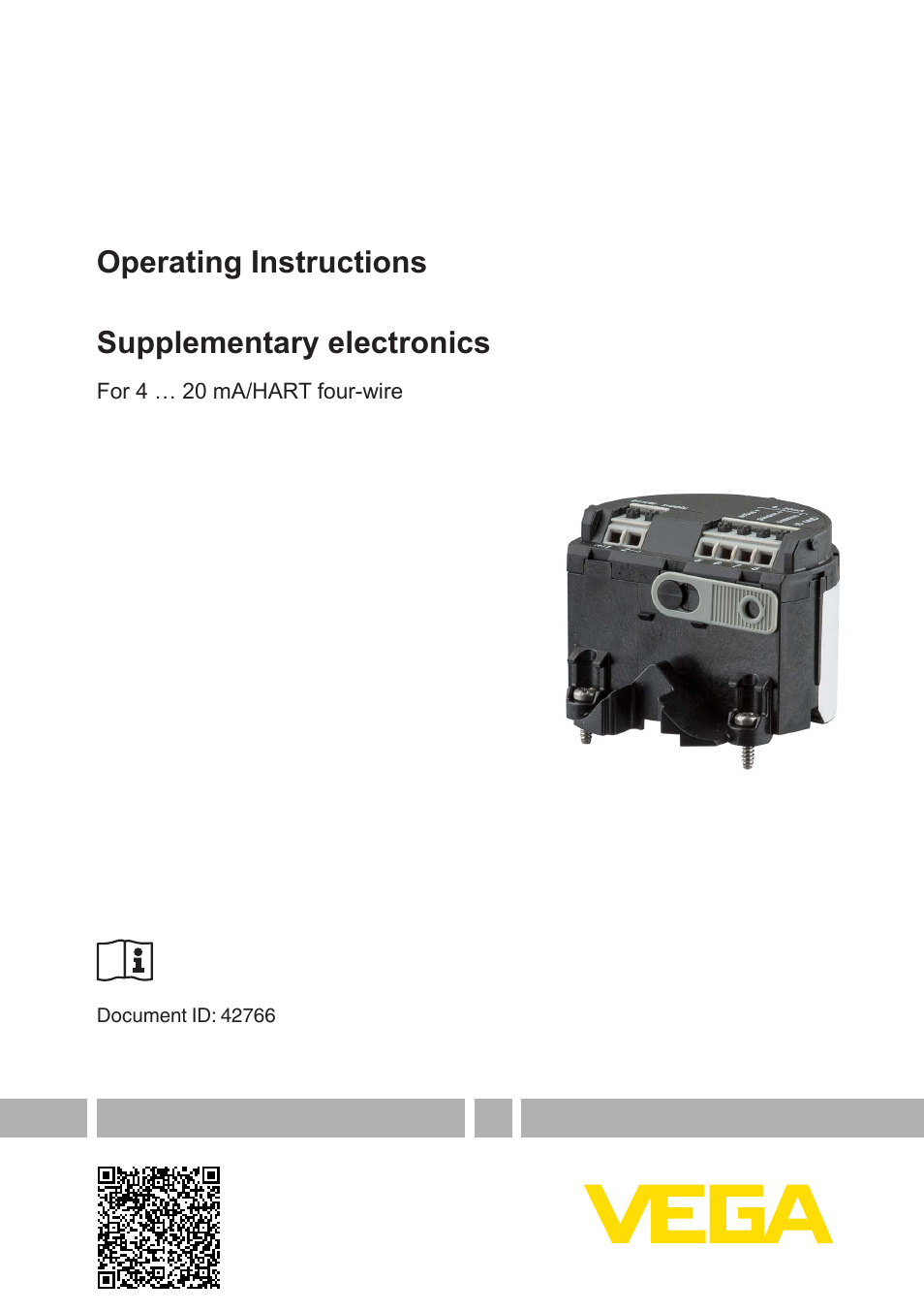 VEGA Supplementary electronics For 4 … 20 mA_HART four-wire User Manual | 12 pages