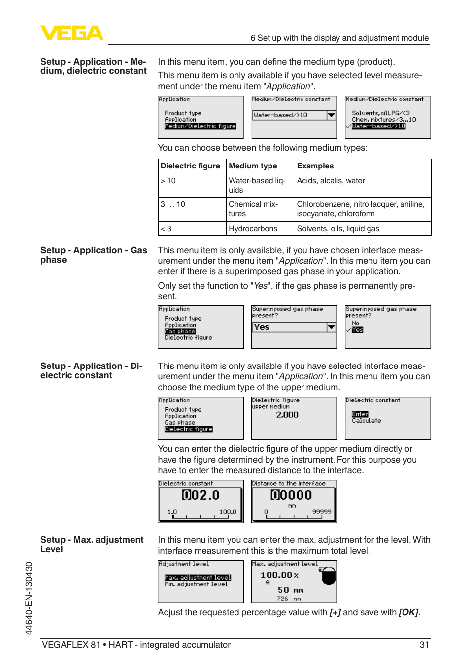 VEGA VEGAFLEX 81 HART - integrated accumulator User Manual | Page 31 / 88