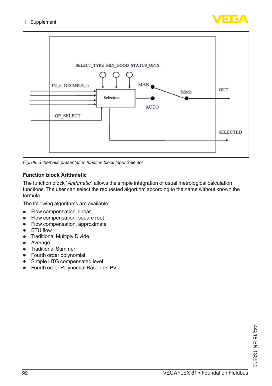 VEGA VEGAFLEX 81 Foundation Fieldbus User Manual | Page 92 / 108