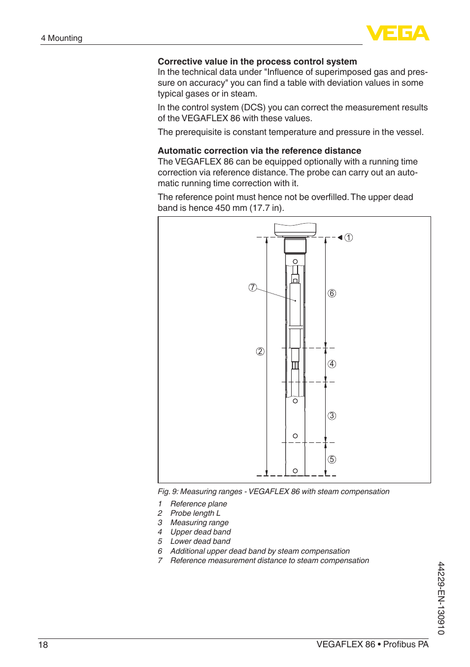 VEGA VEGAFLEX 86 Profibus PA Coax probe User Manual | Page 18 / 92
