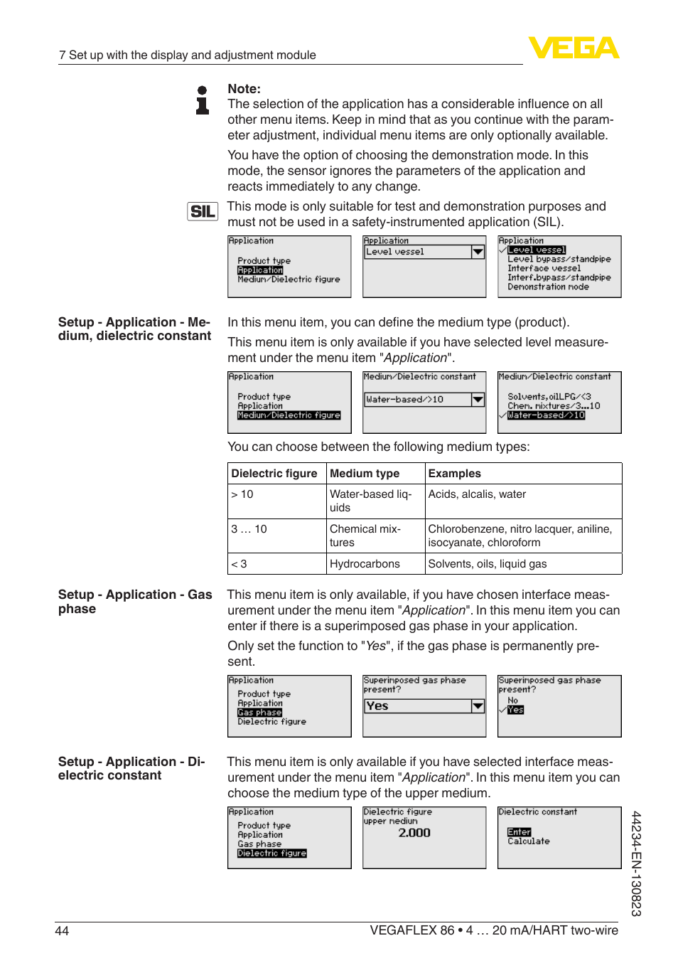 VEGA VEGAFLEX 86 4 … 20 mA_HART two-wire Rod and cable probe With SIL qualification User Manual | Page 44 / 104