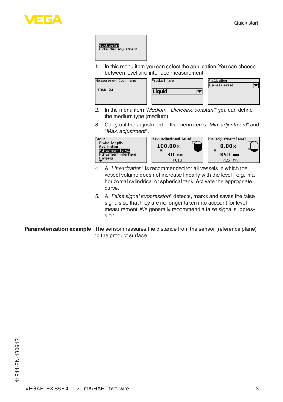 VEGA VEGAFLEX 86 4 … 20 mA_HART two-wire User Manual | Page 3 / 104