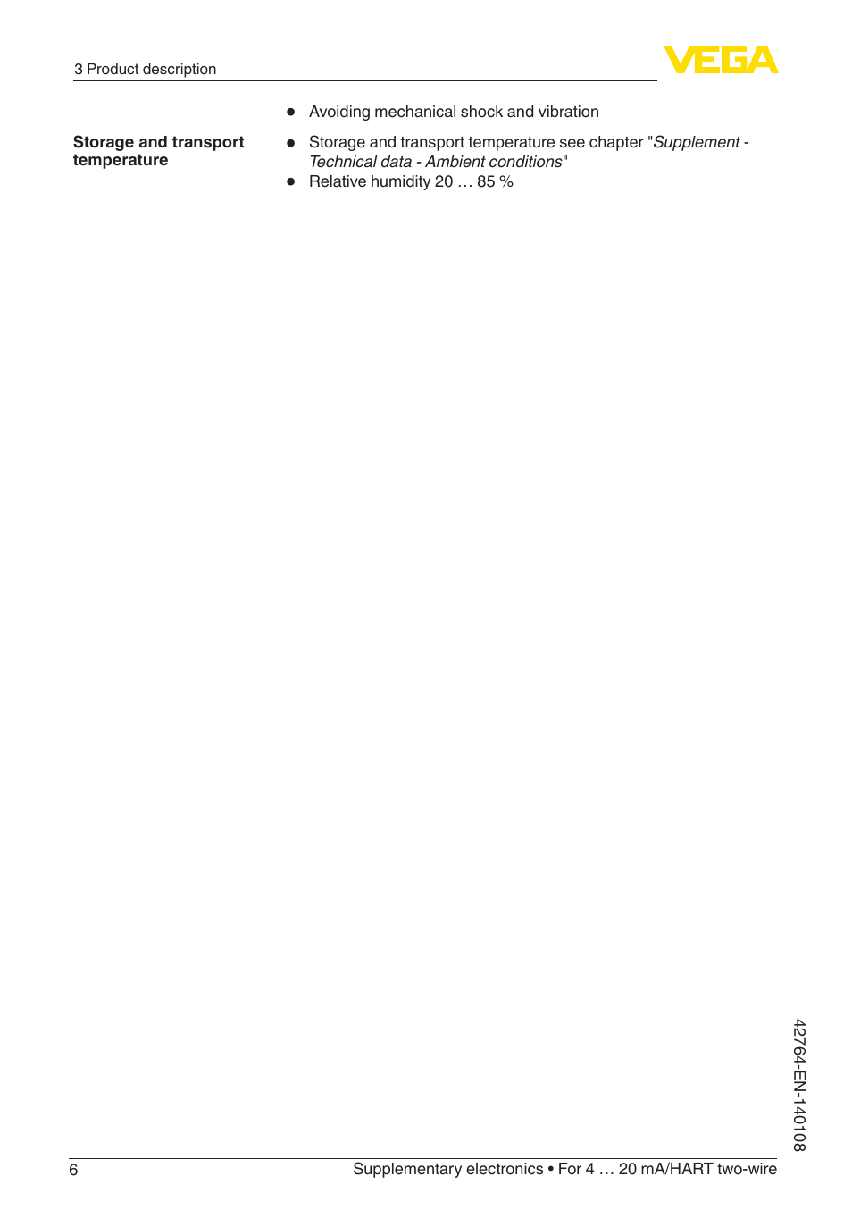 VEGA Supplementary electronics For 4 … 20 mA_HART two-wire User Manual | Page 6 / 12