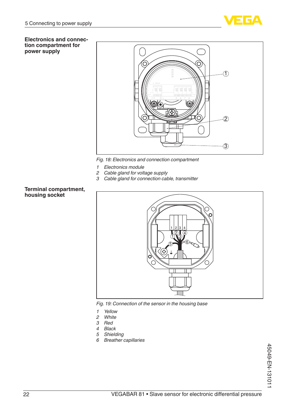 VEGA VEGABAR 81 Save sensor - Operating Instructions User Manual | Page 22 / 60