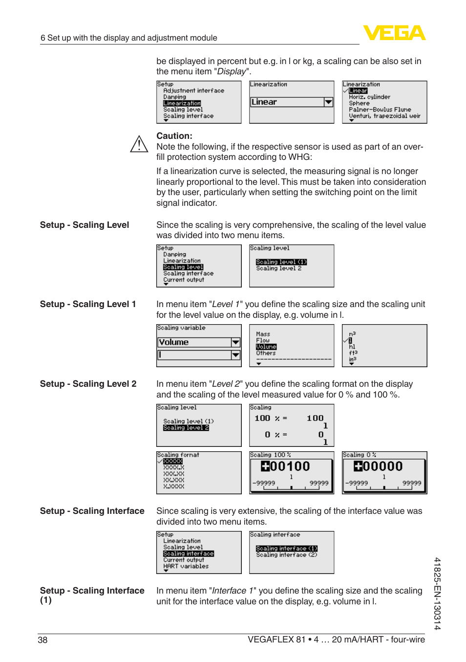VEGA VEGAFLEX 81 4 … 20 mA_HART - four-wire User Manual | Page 38 / 88