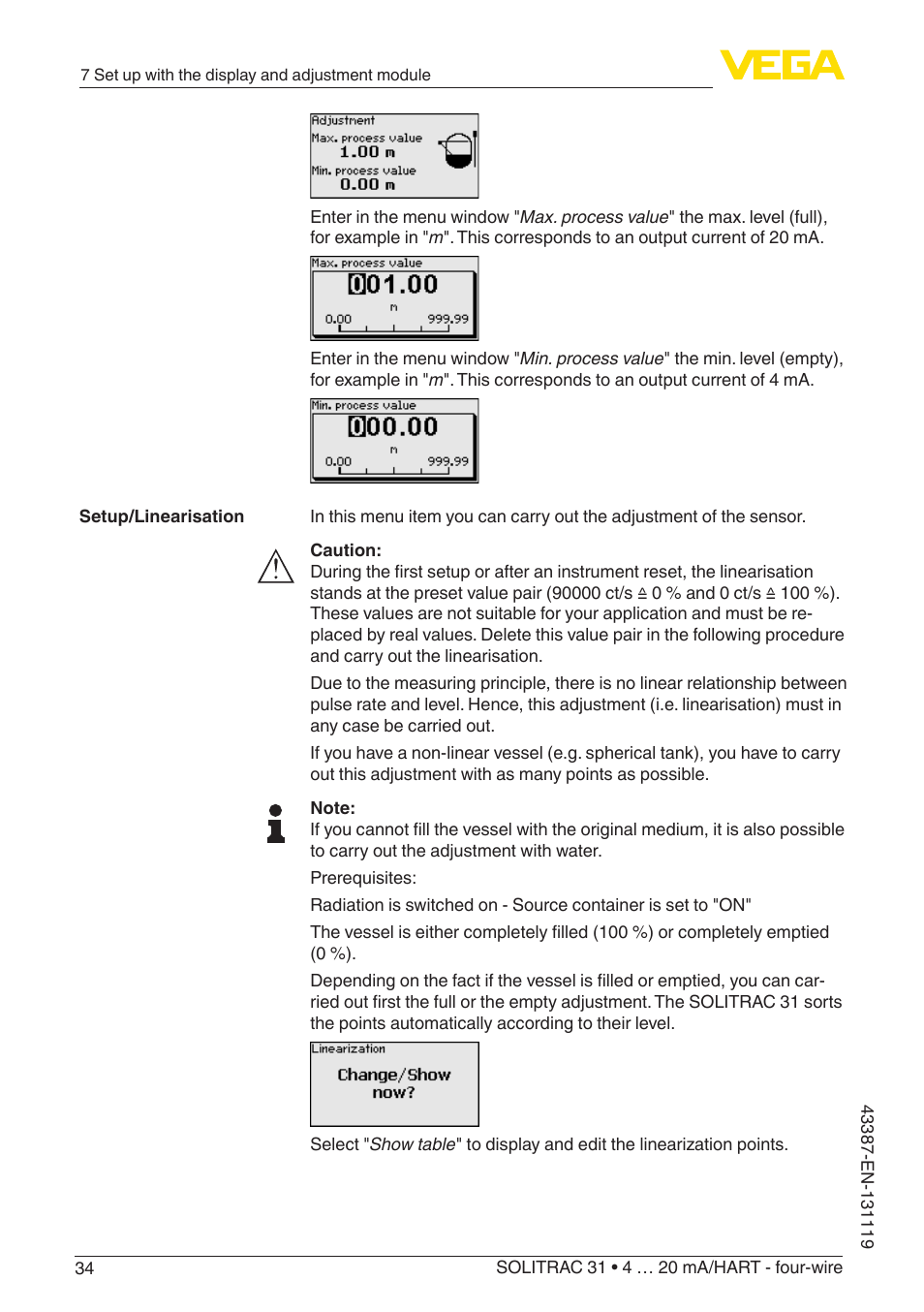 VEGA SOLITRAC 31 4 … 20 mA_HART - four-wire With SIL qualification User Manual | Page 34 / 84