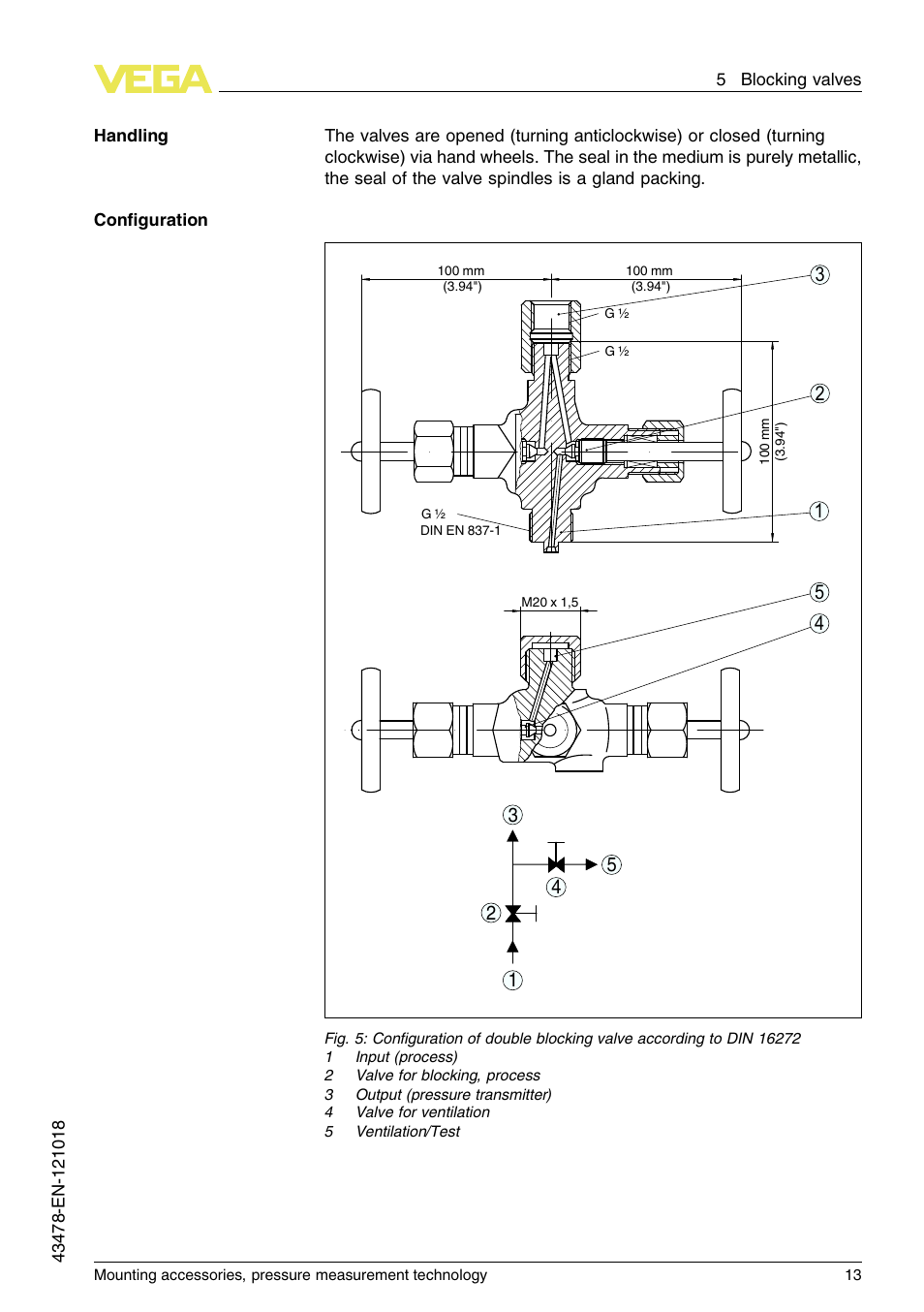 VEGA Mounting accessories, pressure measurement technology User Manual | Page 13 / 32