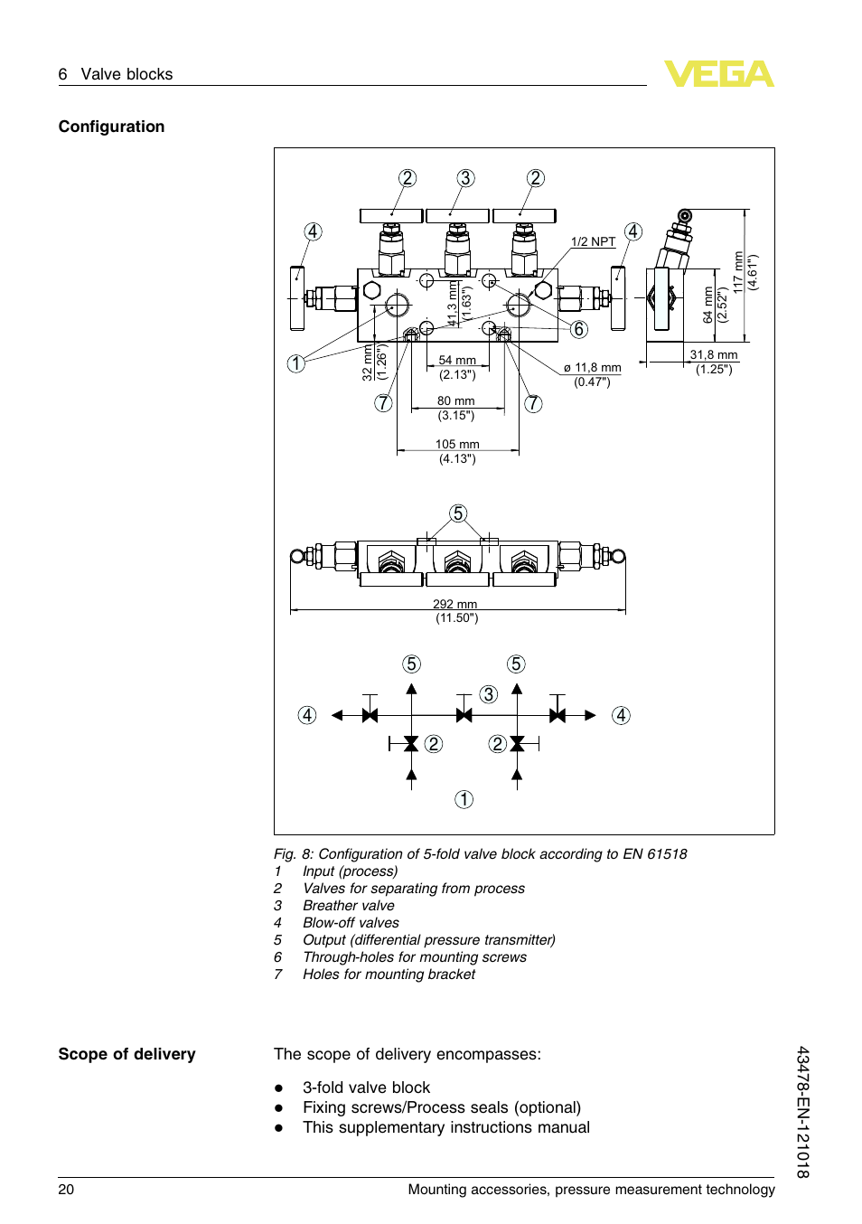 VEGA Mounting accessories, pressure measurement technology User Manual | Page 20 / 32