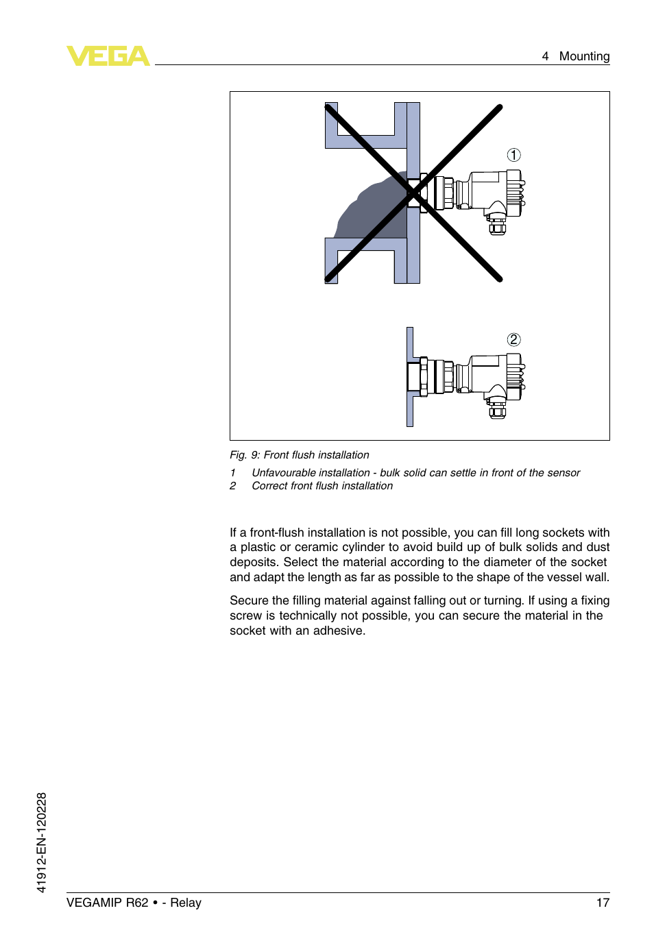 VEGA VEGAMIP R62 Receiving unit - Relay User Manual | Page 17 / 52