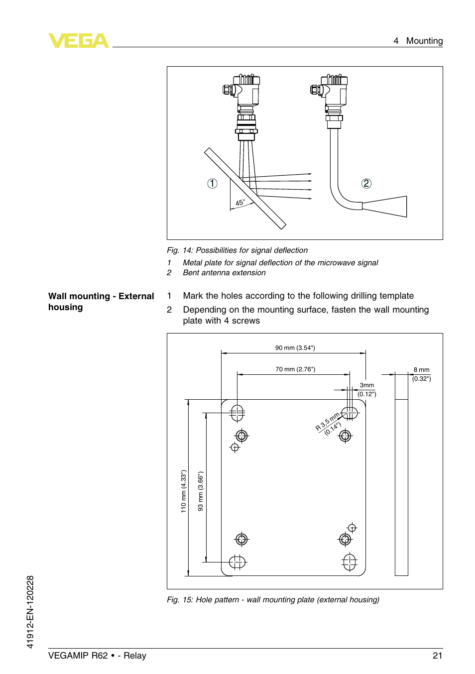 VEGA VEGAMIP R62 Receiving unit - Relay User Manual | Page 21 / 52