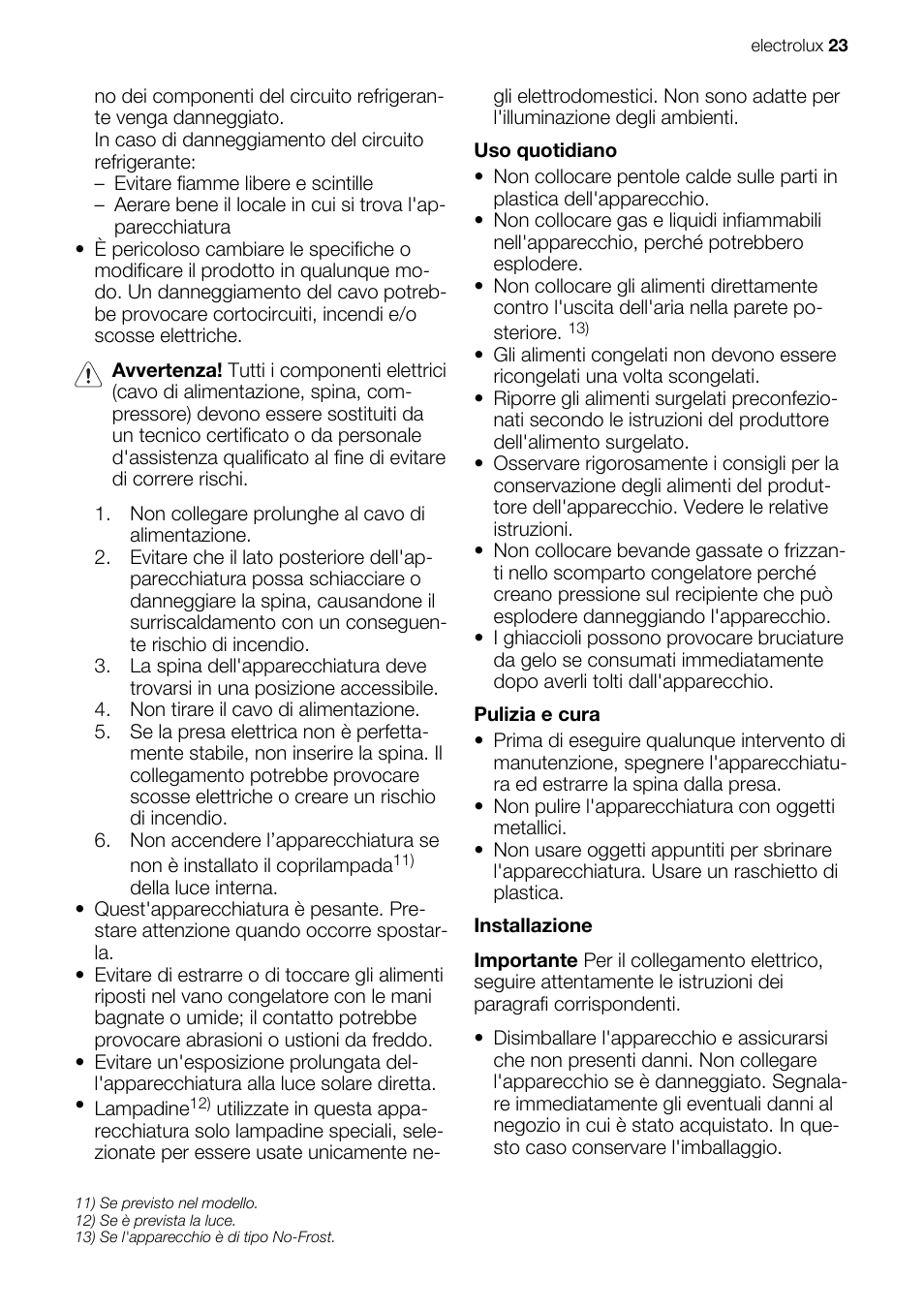 Electrolux IG 123020 N User Manual | Page 23 / 44