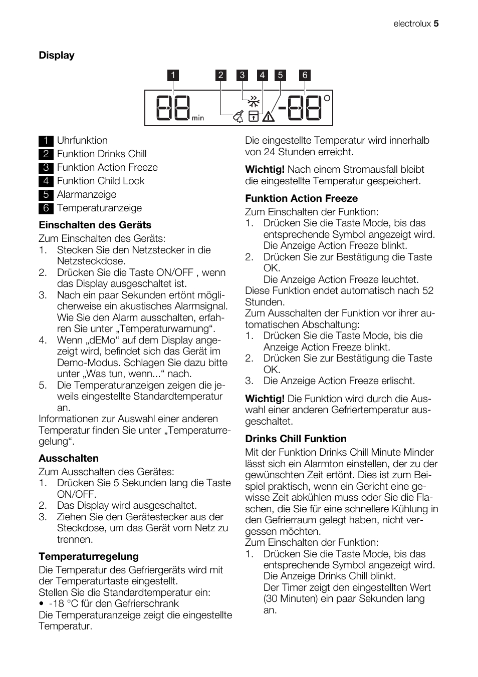 Electrolux IG 123020 N User Manual | Page 5 / 44
