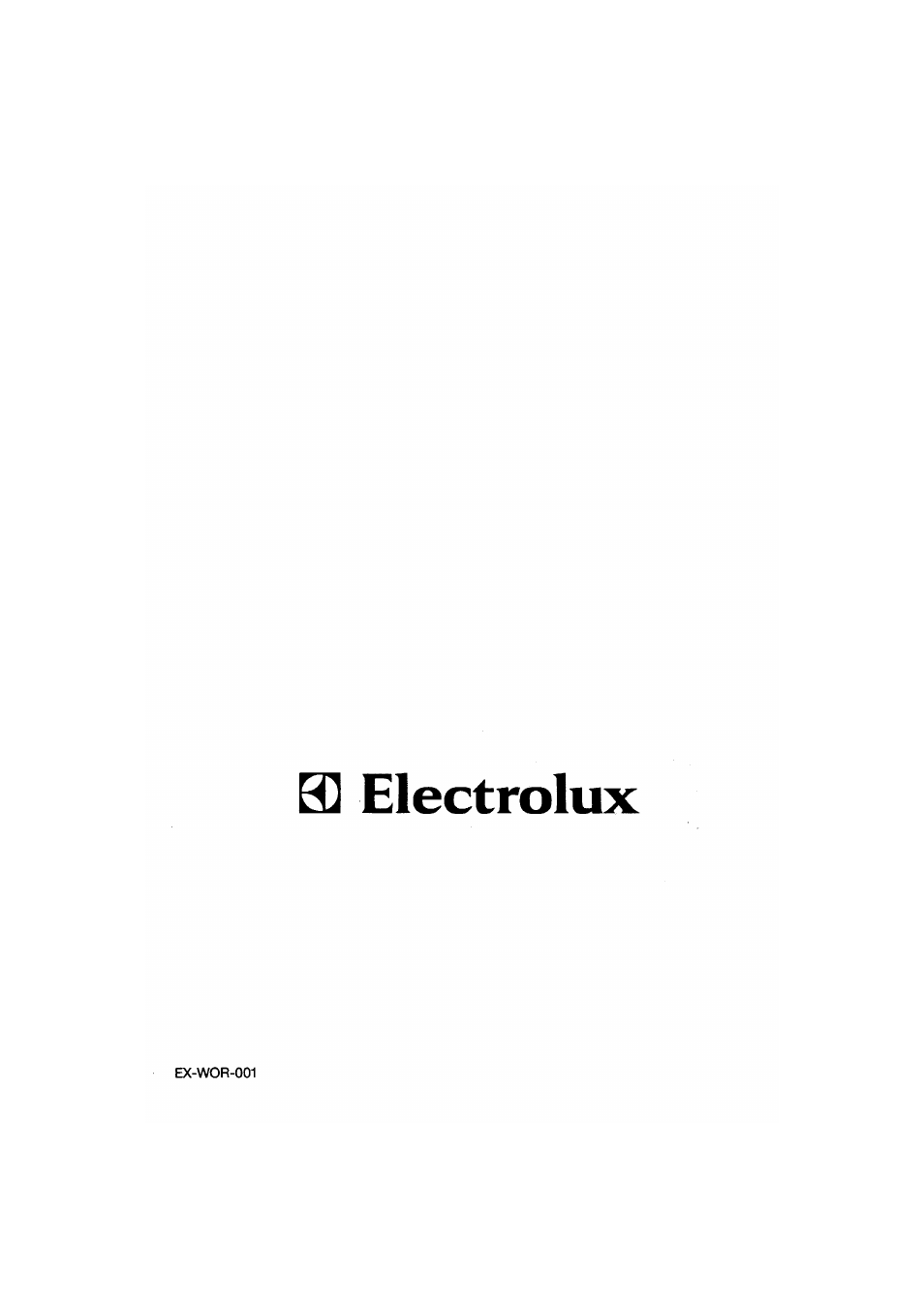 D electrolux | Electrolux WOR 2011 E User Manual | Page 6 / 6