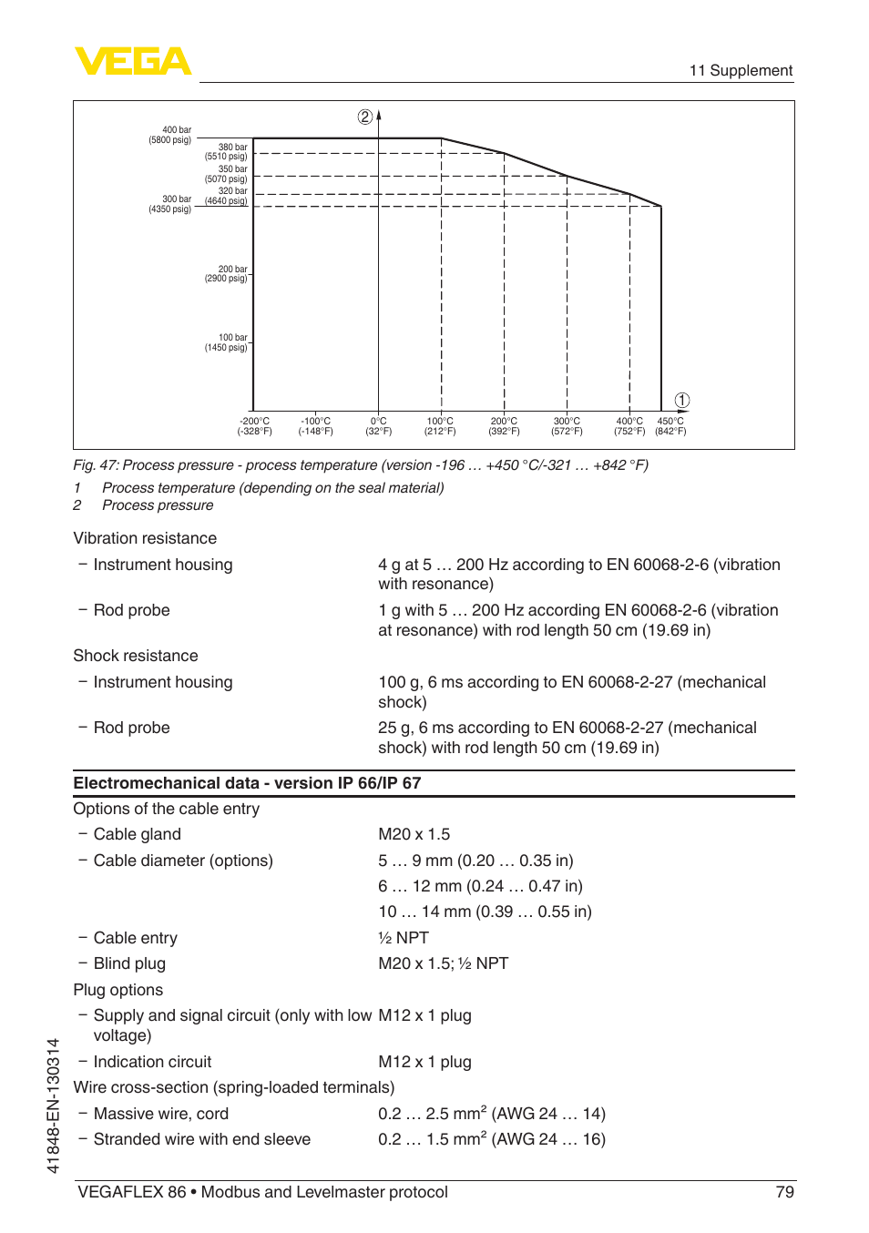 VEGA VEGAFLEX 86 Modbus and Levelmaster protocol User Manual | Page 79 / 104
