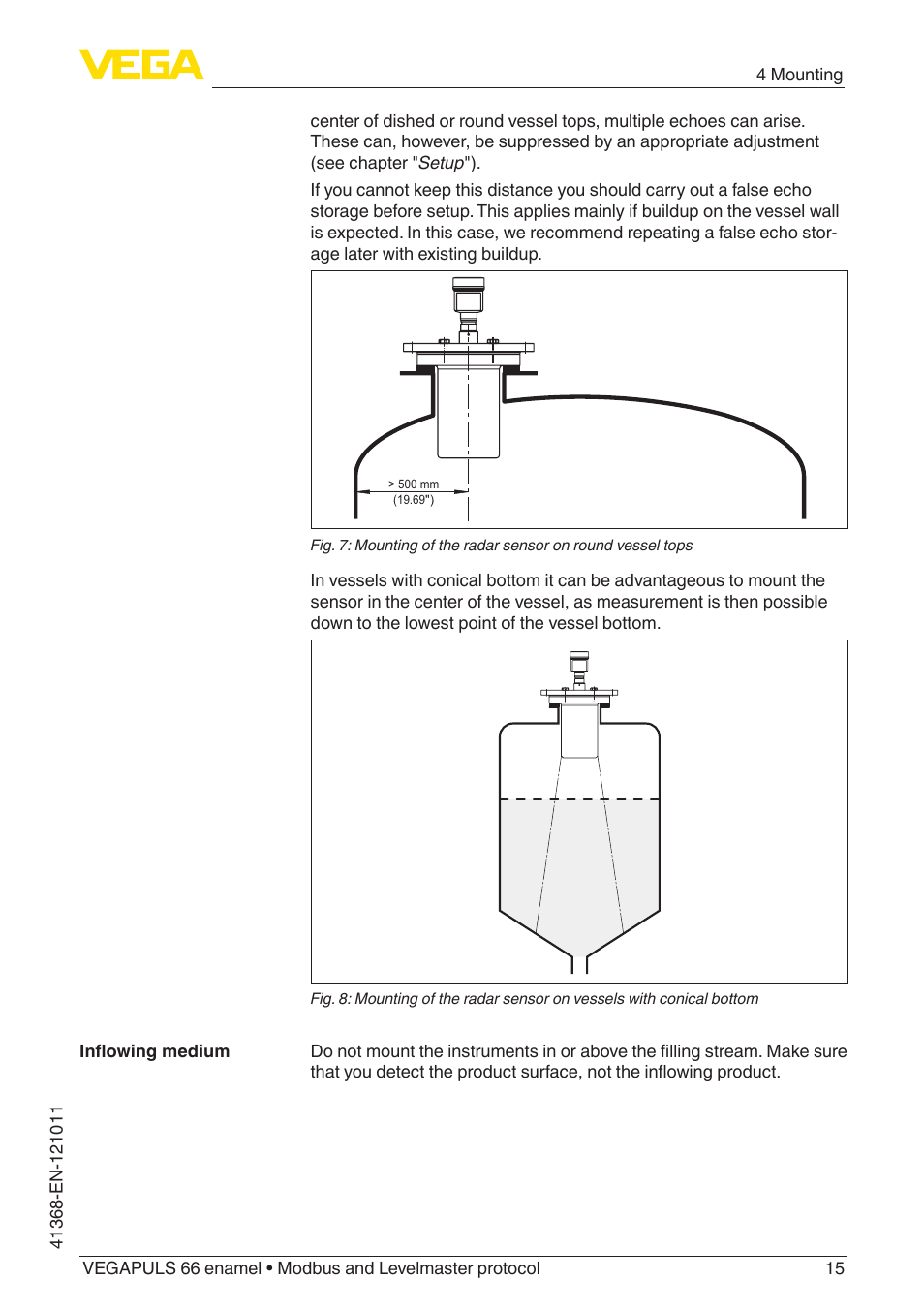 VEGA VEGAPULS 66 (≥ 2.0.0 - ≥ 4.0.0) enamel Modbus and Levelmaster protocol User Manual | Page 15 / 80