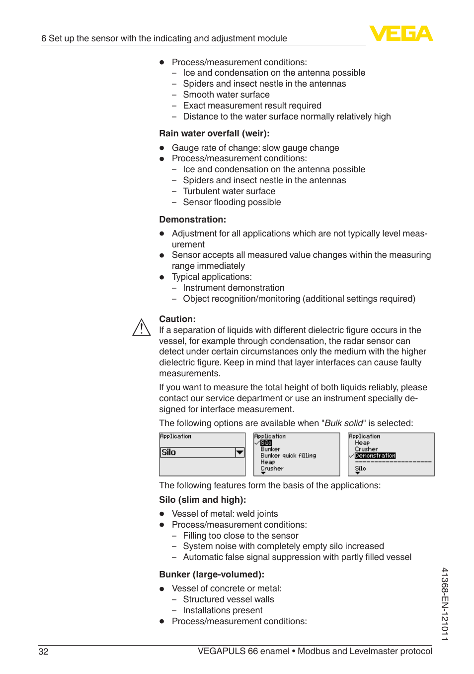 VEGA VEGAPULS 66 (≥ 2.0.0 - ≥ 4.0.0) enamel Modbus and Levelmaster protocol User Manual | Page 32 / 80