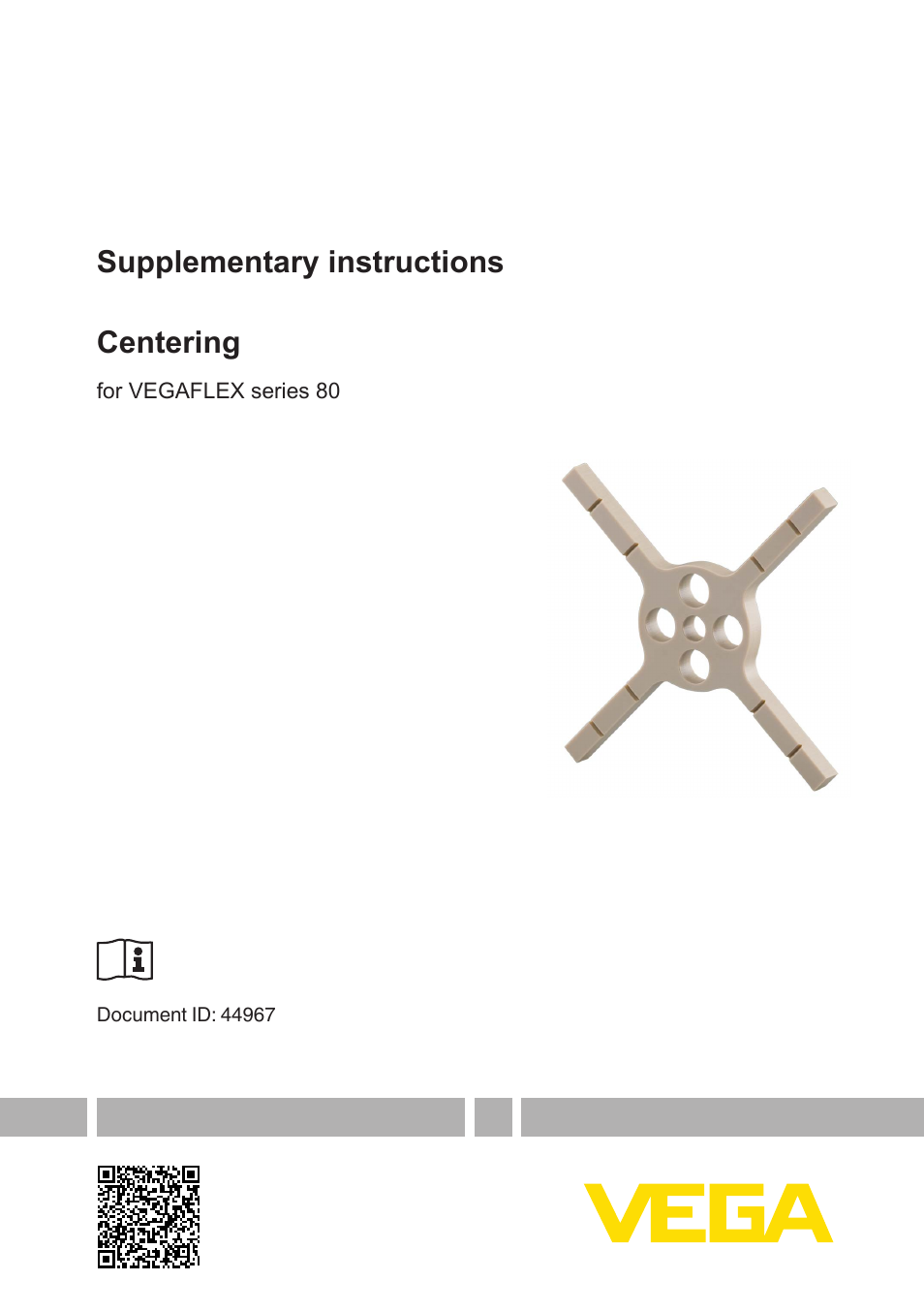 VEGA VEGAFLEX series 80 Centering User Manual | 28 pages