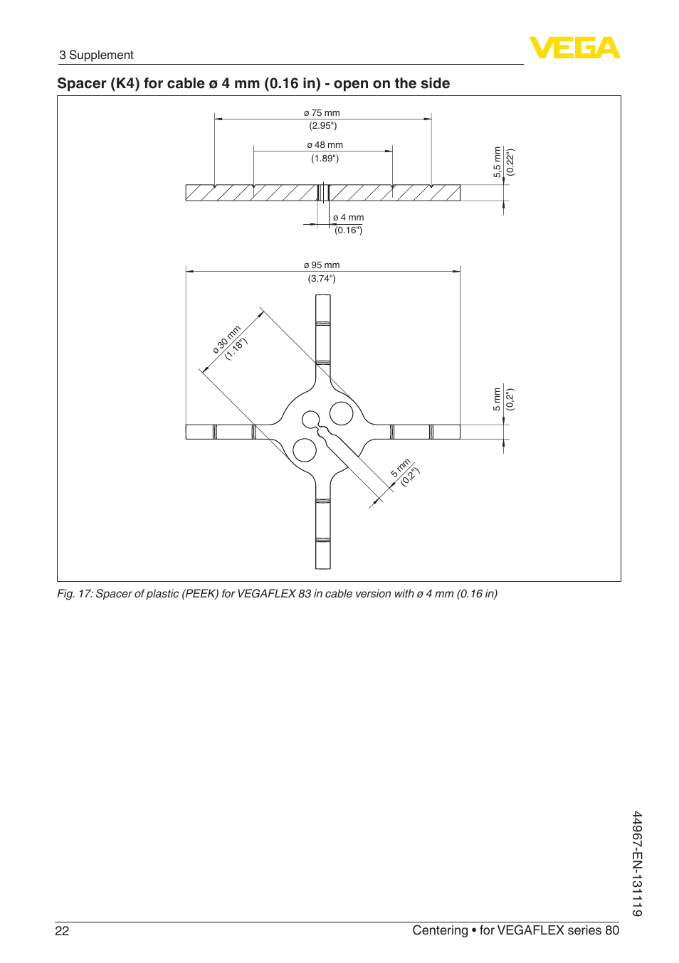 VEGA VEGAFLEX series 80 Centering User Manual | Page 22 / 28