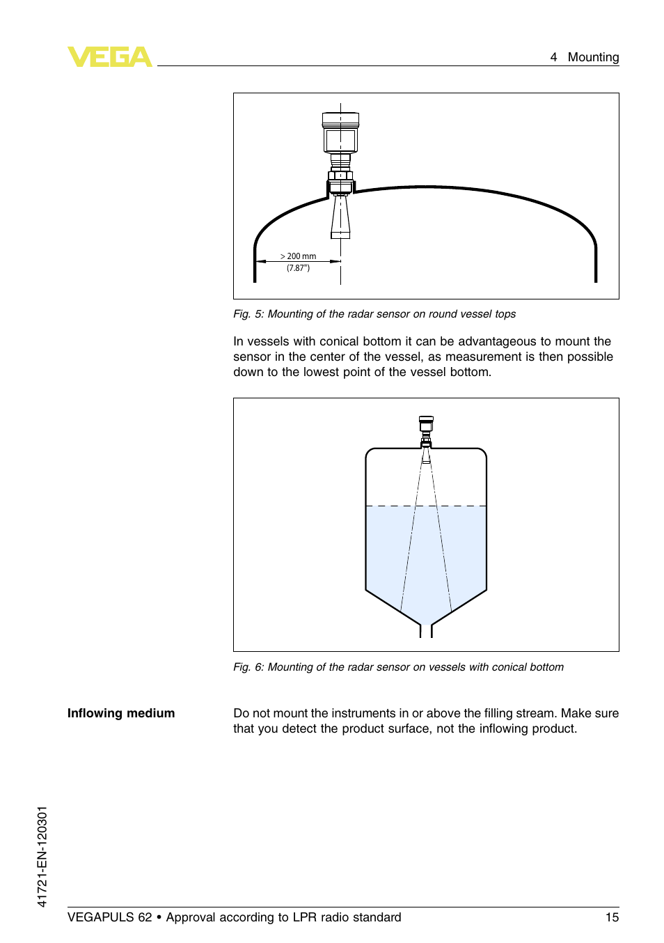 VEGA VEGAPULS 62 (≥ 2.0.0 - ≥ 4.0.0) Foundation Fieldbus Approval according to LPR radio standard User Manual | Page 15 / 96