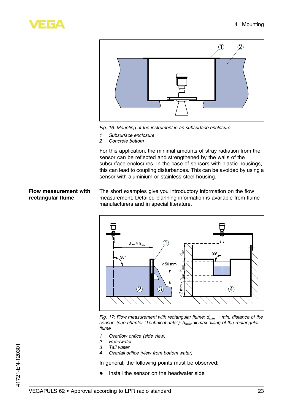 VEGA VEGAPULS 62 (≥ 2.0.0 - ≥ 4.0.0) Foundation Fieldbus Approval according to LPR radio standard User Manual | Page 23 / 96
