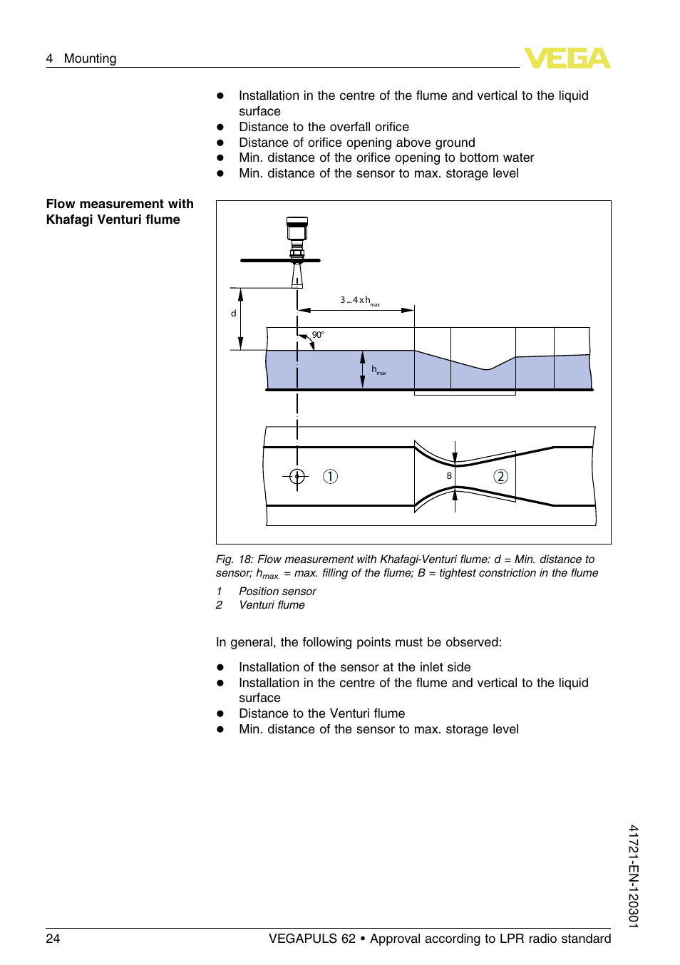VEGA VEGAPULS 62 (≥ 2.0.0 - ≥ 4.0.0) Foundation Fieldbus Approval according to LPR radio standard User Manual | Page 24 / 96