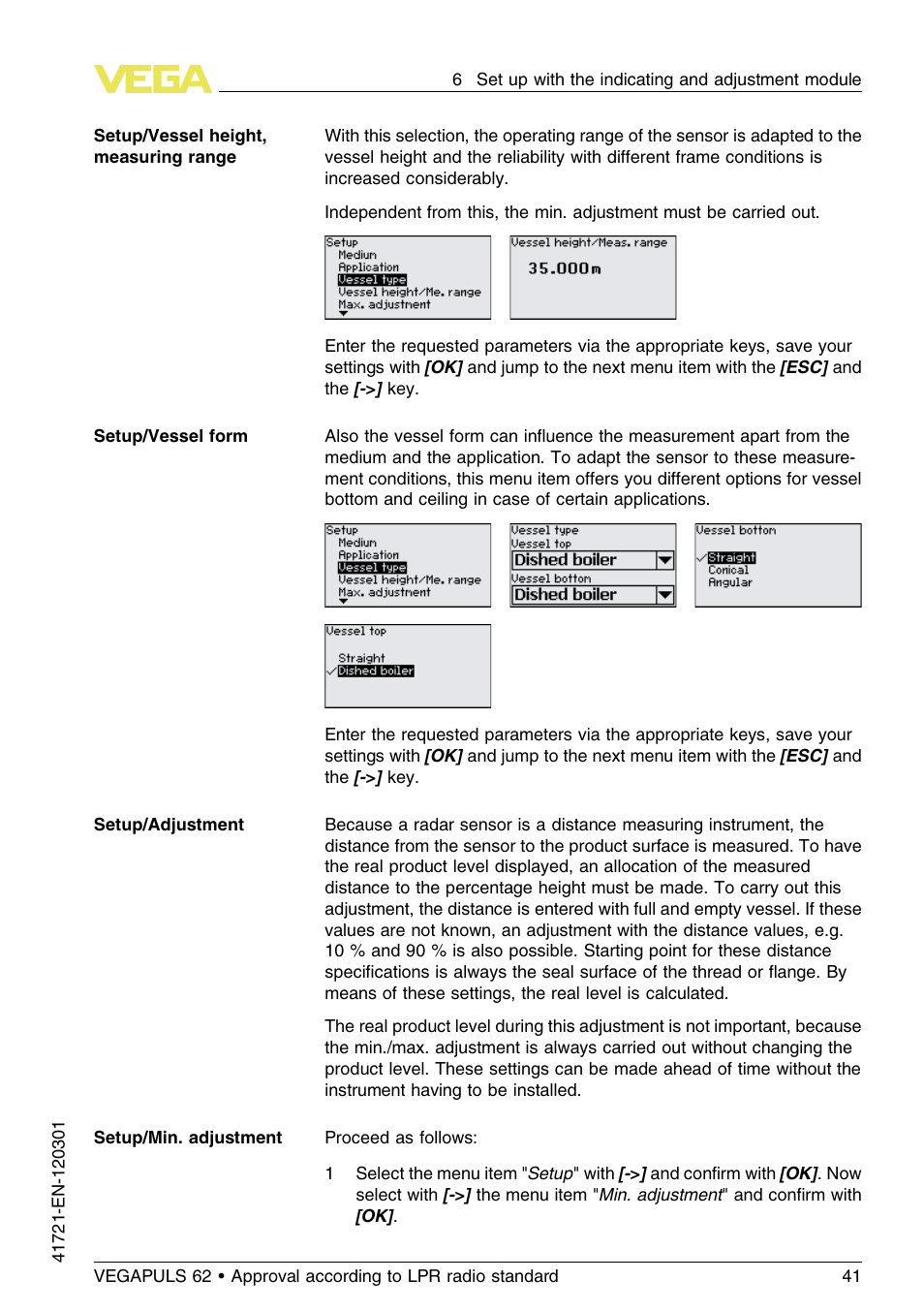 VEGA VEGAPULS 62 (≥ 2.0.0 - ≥ 4.0.0) Foundation Fieldbus Approval according to LPR radio standard User Manual | Page 41 / 96