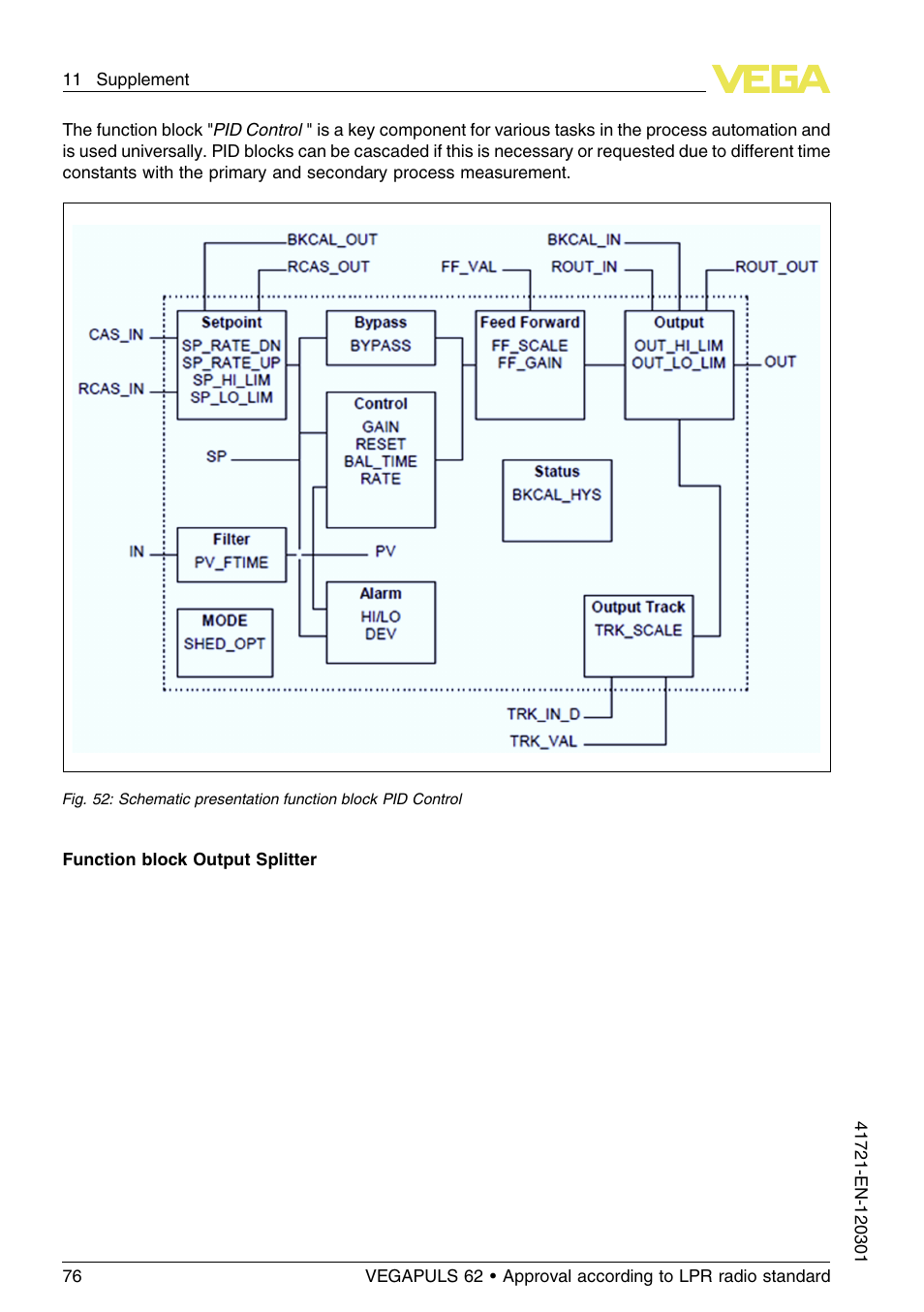 VEGA VEGAPULS 62 (≥ 2.0.0 - ≥ 4.0.0) Foundation Fieldbus Approval according to LPR radio standard User Manual | Page 76 / 96