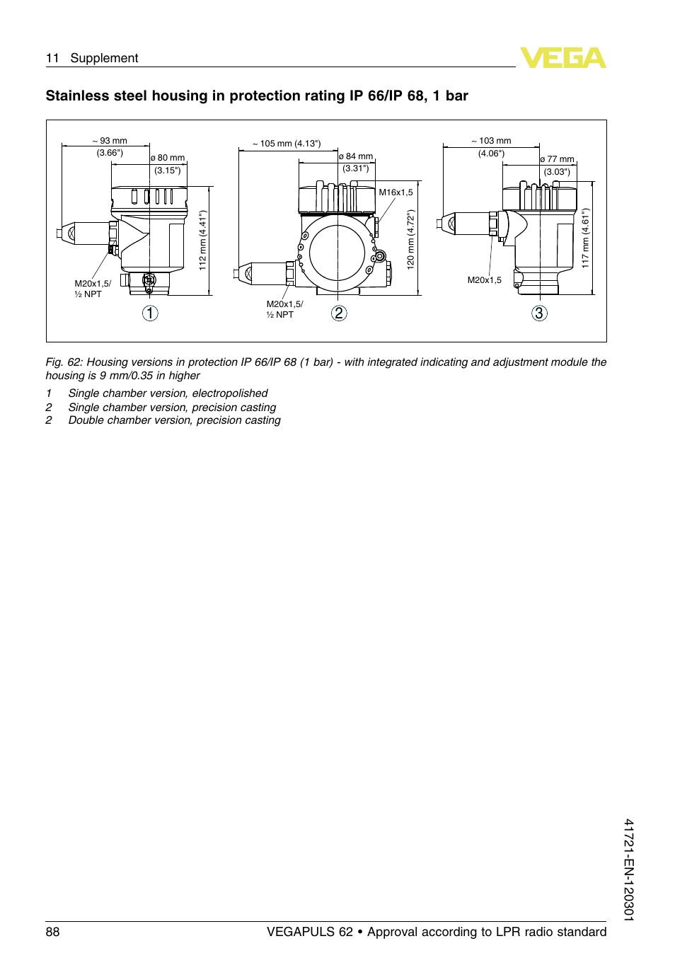 VEGA VEGAPULS 62 (≥ 2.0.0 - ≥ 4.0.0) Foundation Fieldbus Approval according to LPR radio standard User Manual | Page 88 / 96