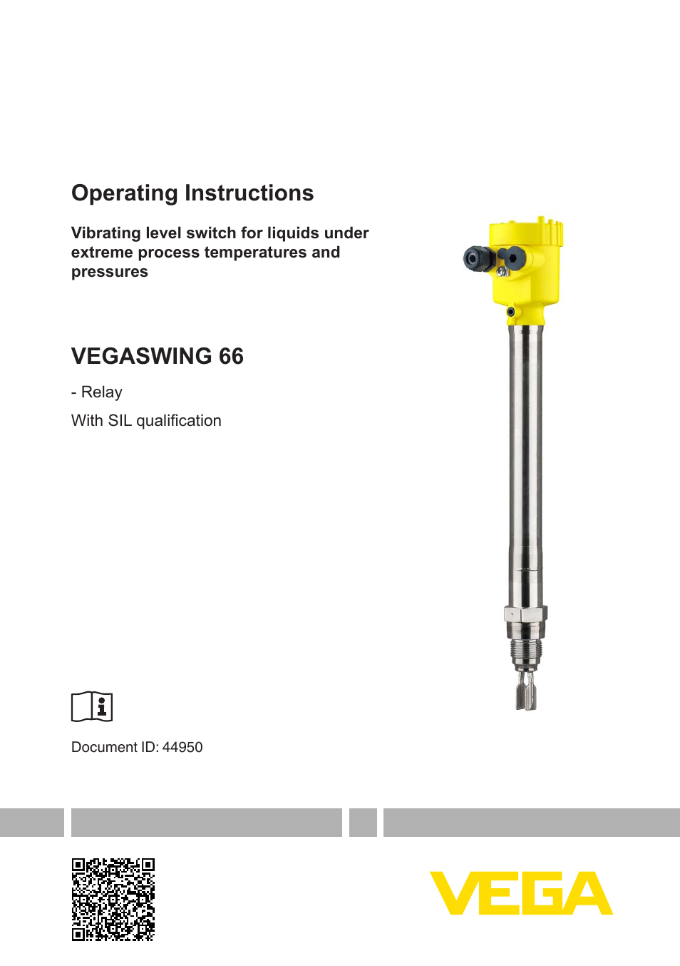 VEGA VEGASWING 66 - Relay With SIL qualification User Manual | 40 pages