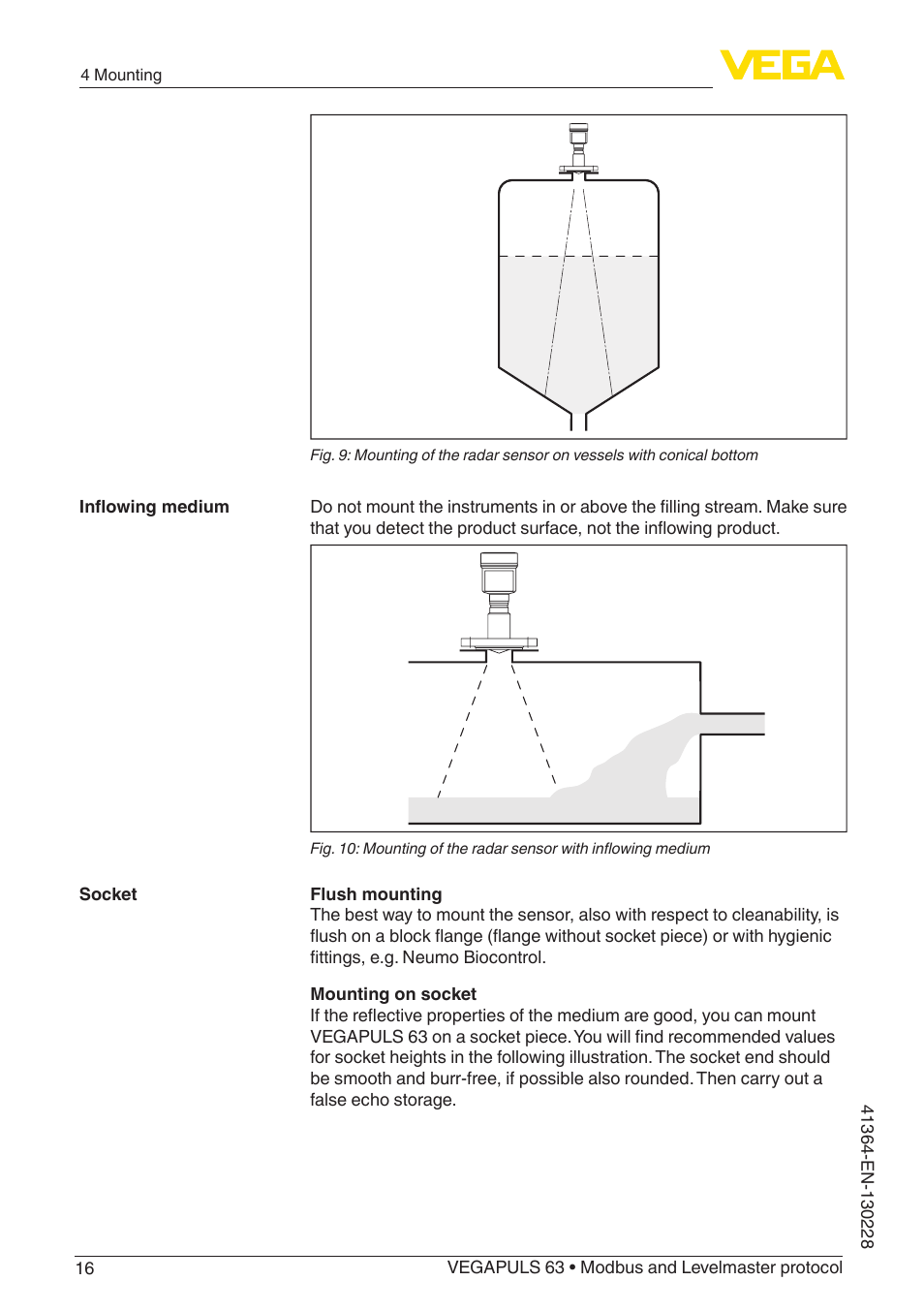 VEGA VEGAPULS 63 (≥ 2.0.0 - ≥ 4.0.0) Modbus and Levelmaster protocol User Manual | Page 16 / 88