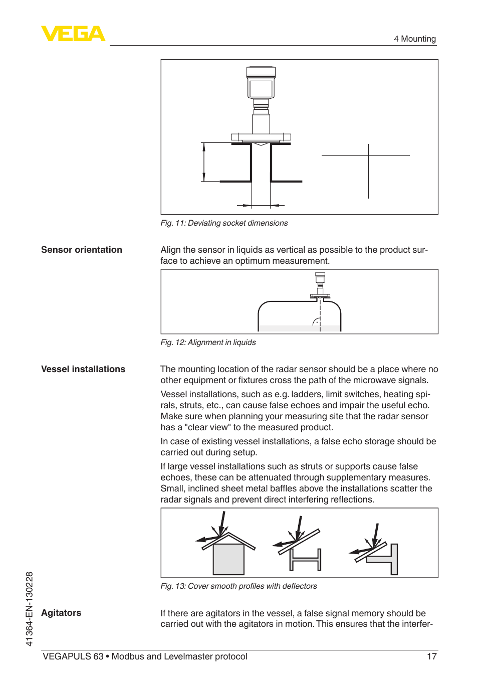 VEGA VEGAPULS 63 (≥ 2.0.0 - ≥ 4.0.0) Modbus and Levelmaster protocol User Manual | Page 17 / 88