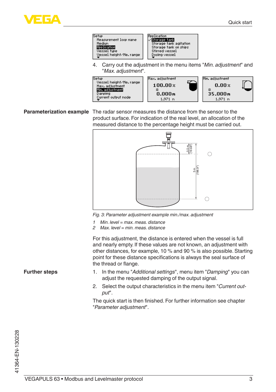 VEGA VEGAPULS 63 (≥ 2.0.0 - ≥ 4.0.0) Modbus and Levelmaster protocol User Manual | Page 3 / 88