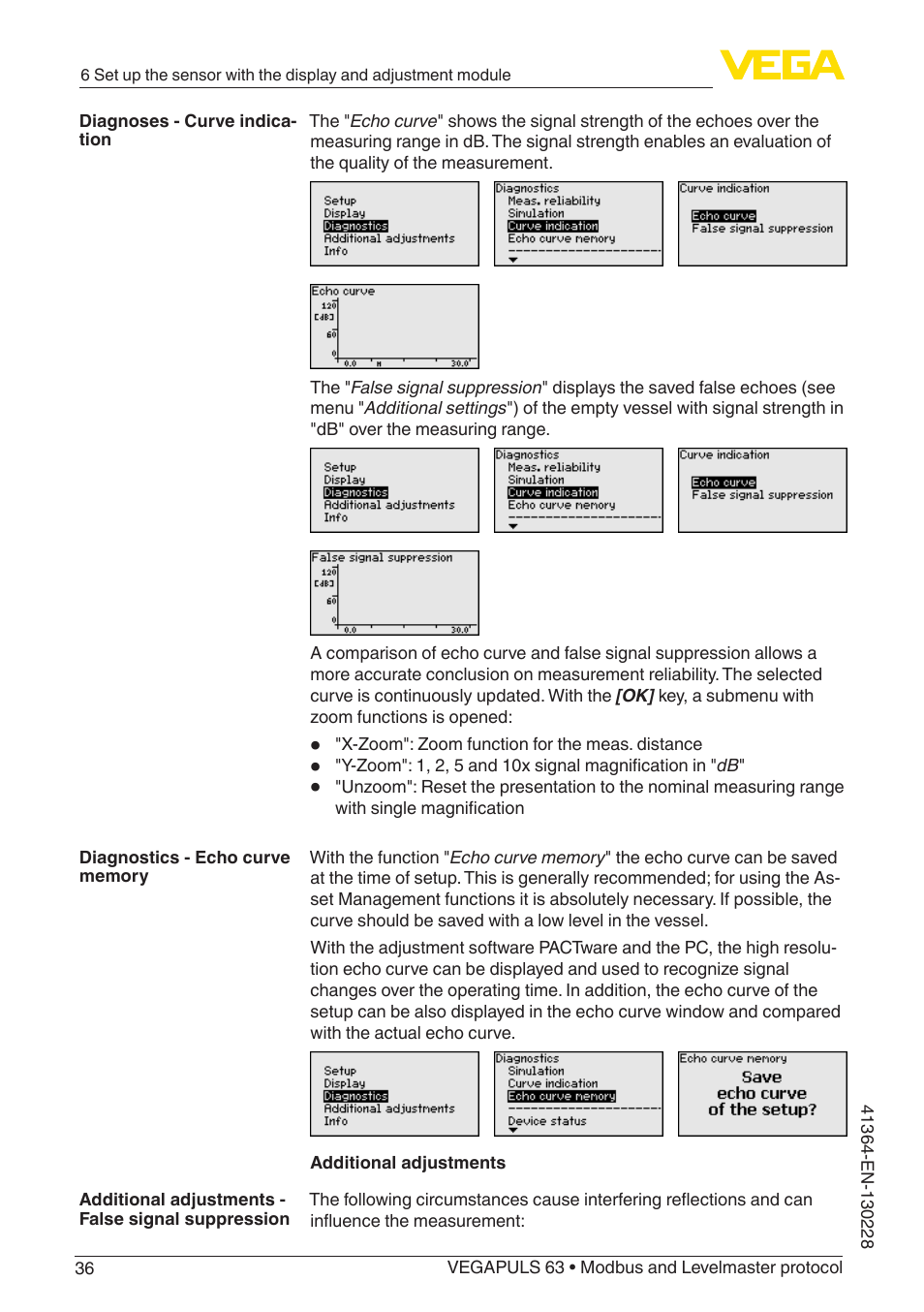VEGA VEGAPULS 63 (≥ 2.0.0 - ≥ 4.0.0) Modbus and Levelmaster protocol User Manual | Page 36 / 88