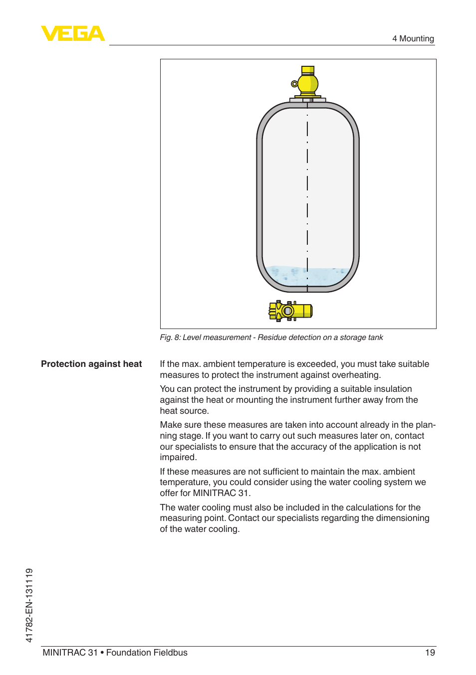 VEGA MINITRAC 31 Foundation Fieldbus User Manual | Page 19 / 88